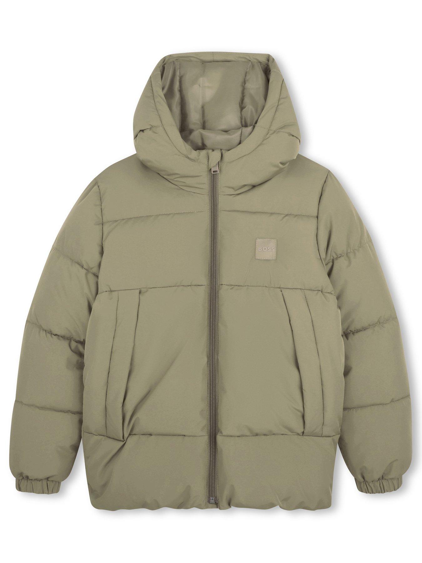 Image 2 of 5 of BOSS Boys Padded Jacket - Khaki
