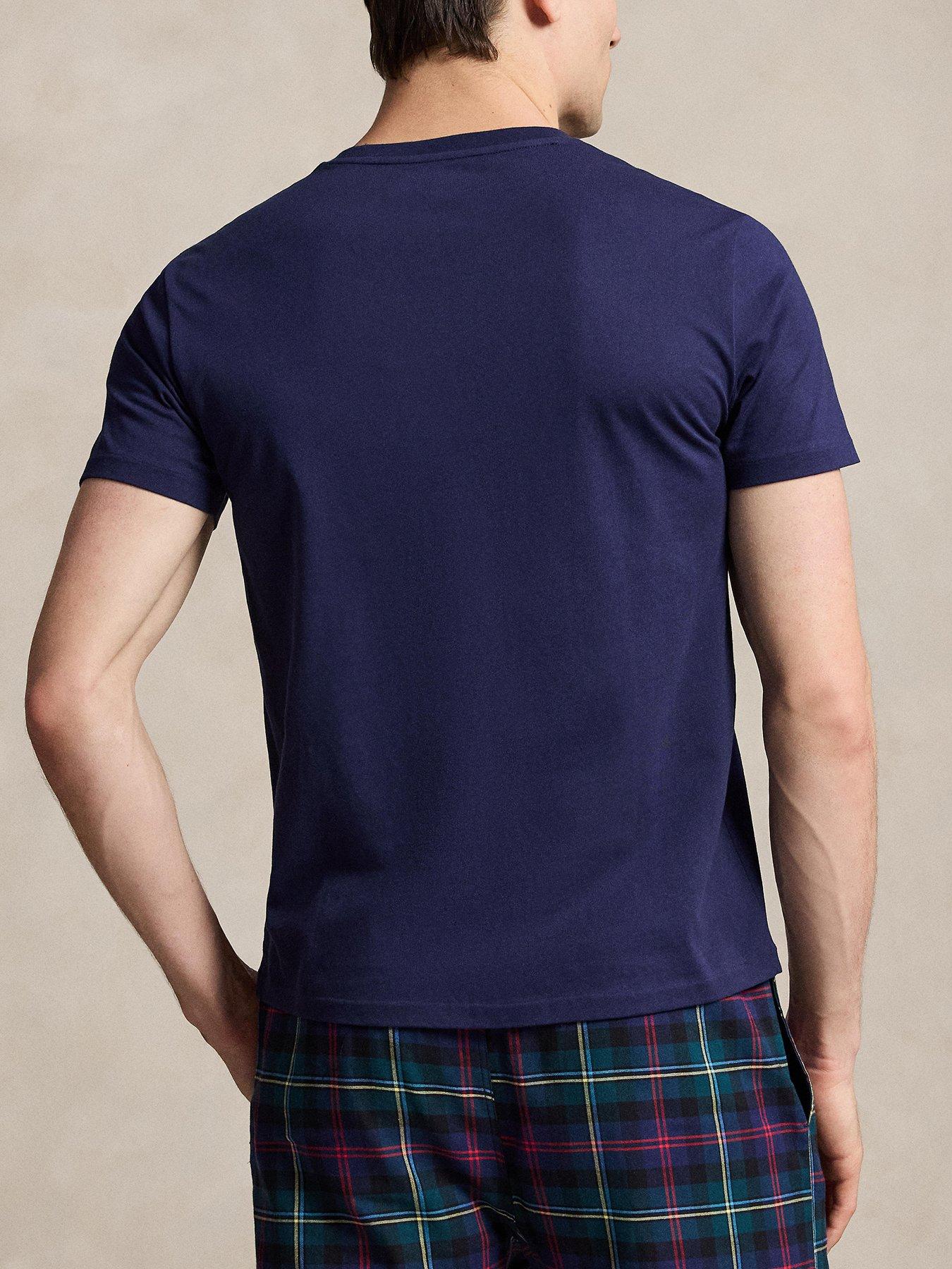 Image 2 of 4 of Polo Ralph Lauren Polo Ralph Lauren Crew Bear Loungewear T-shirt - Navy