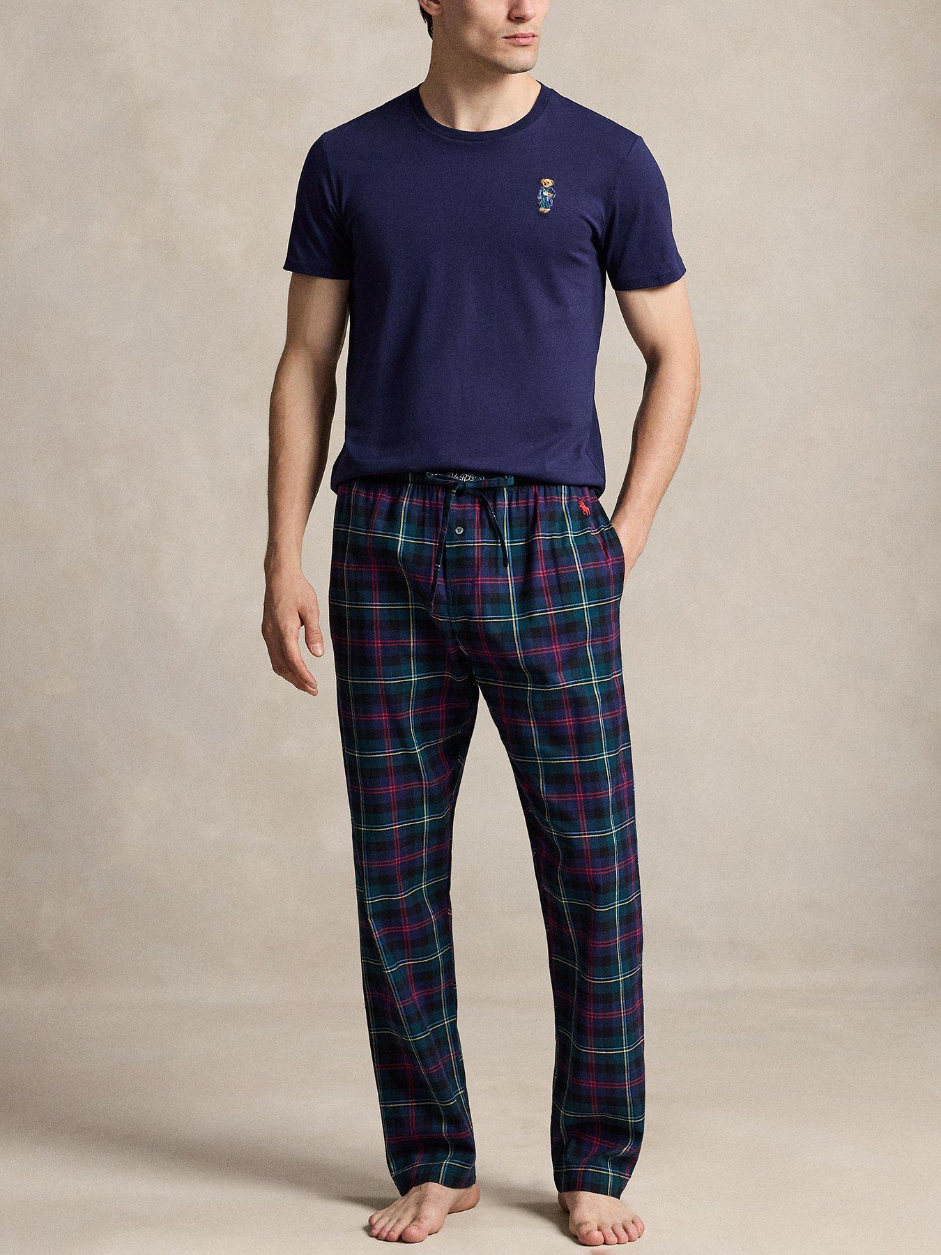 Image 3 of 4 of Polo Ralph Lauren Polo Ralph Lauren Crew Bear Loungewear T-shirt - Navy