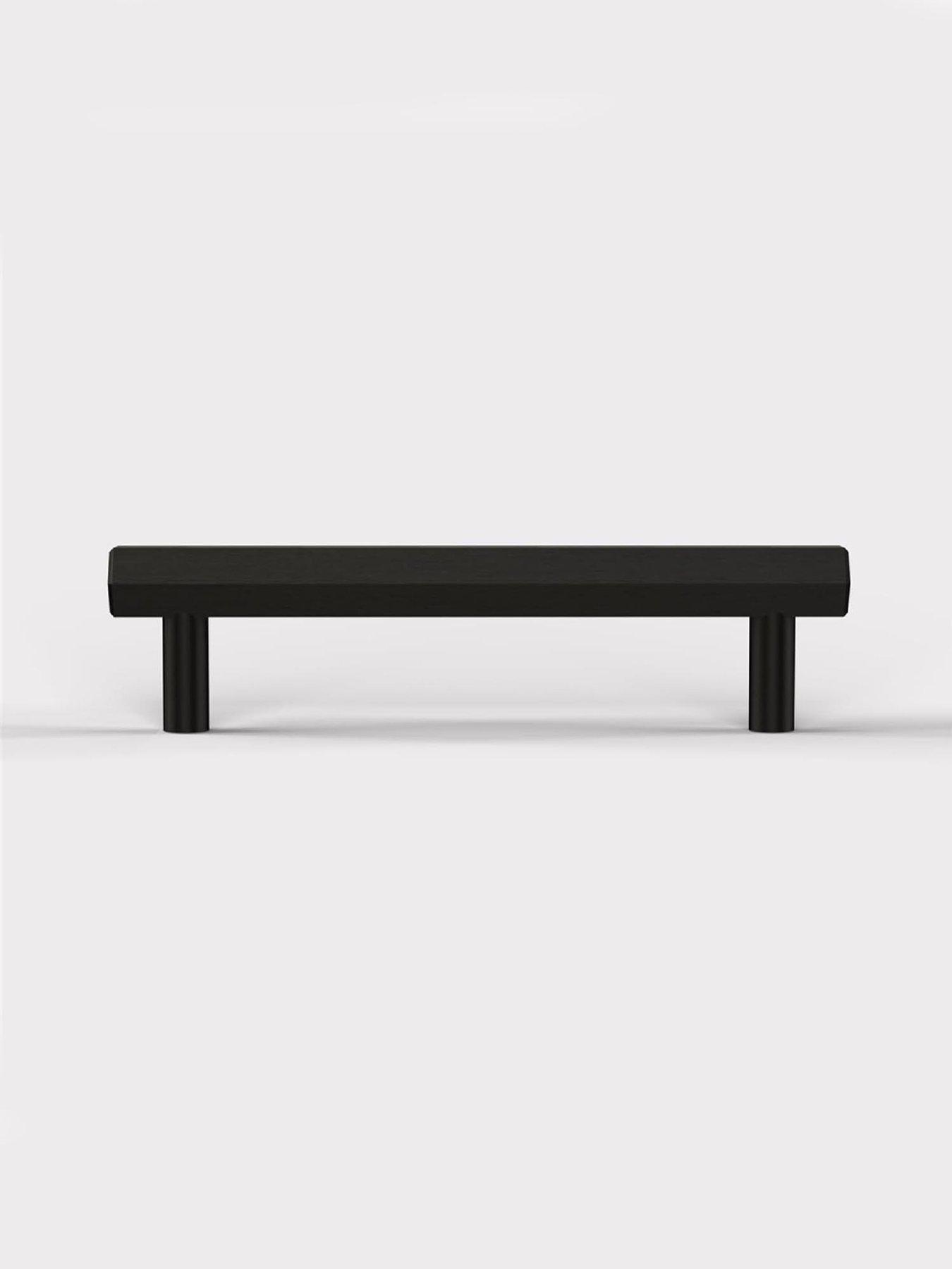 Image 5 of 5 of Pushka Home Brass Bar Handle - Black - Hole Centre 128mm - Hexagonal