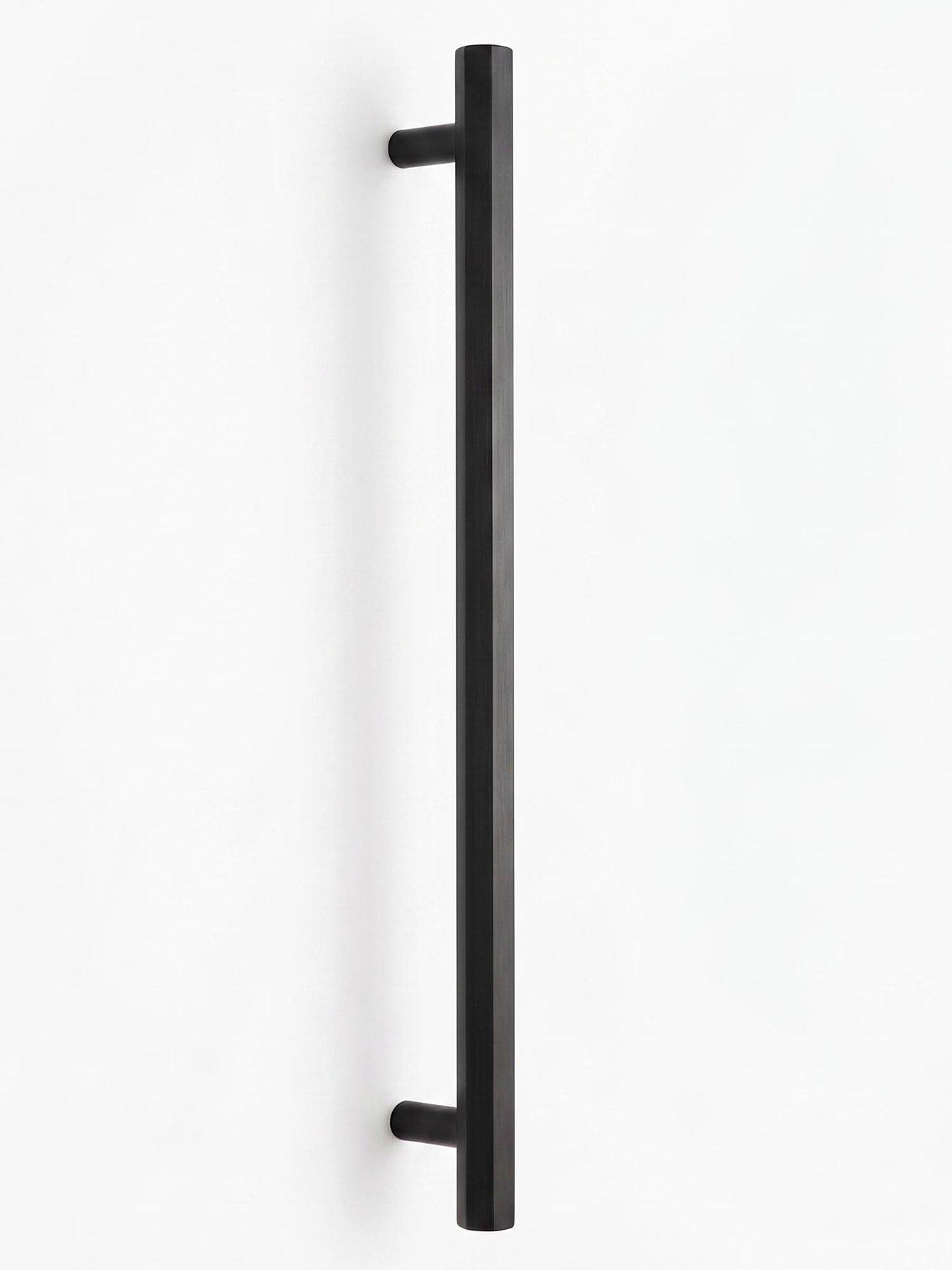 Image 4 of 4 of Pushka Home Brass Bar Handle - Black - Hole Centre 384mm - Hexagonal