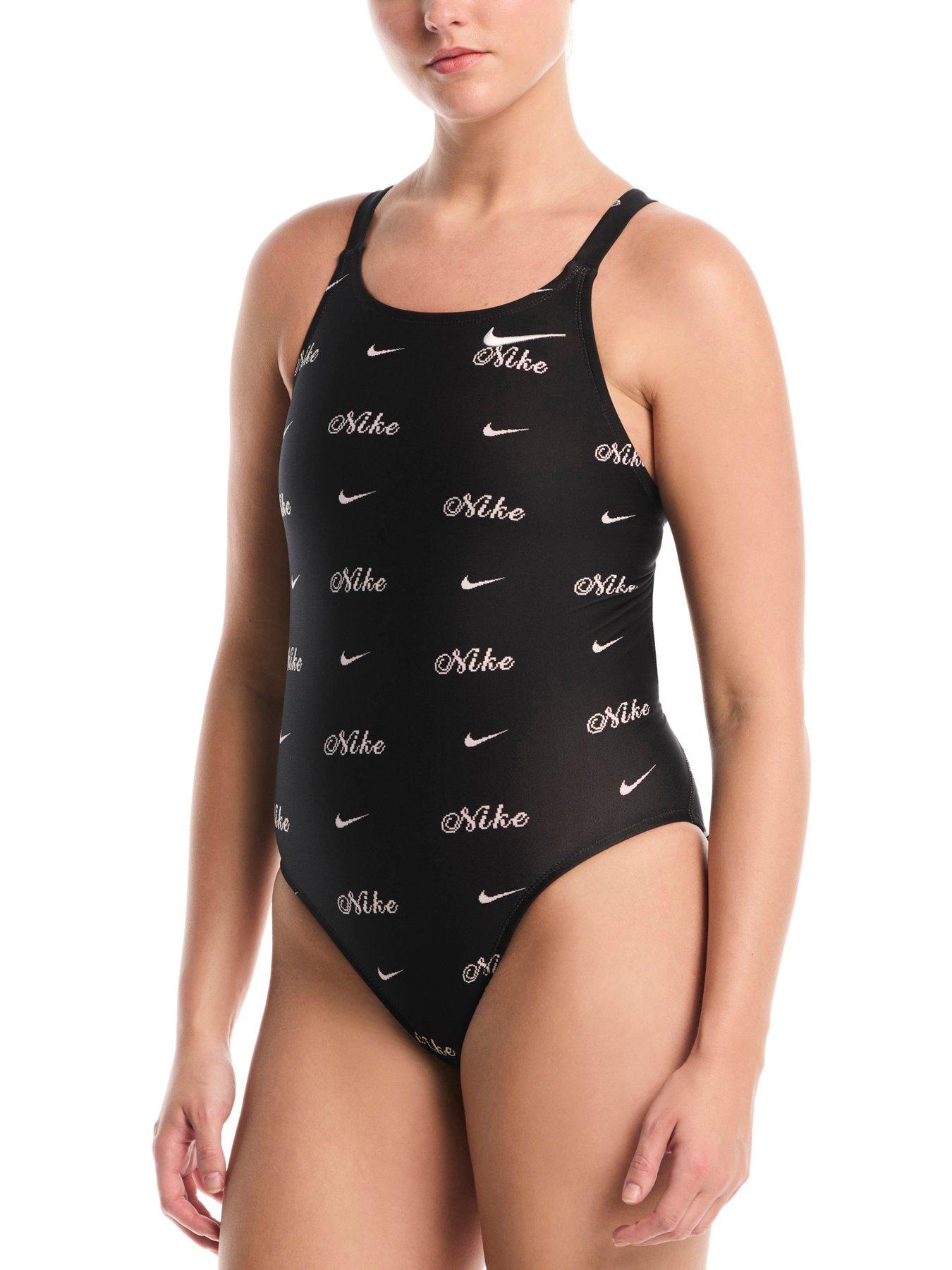 Image 1 of 4 of Nike Women's Performance Fastback One Piece Swimsuit - Black