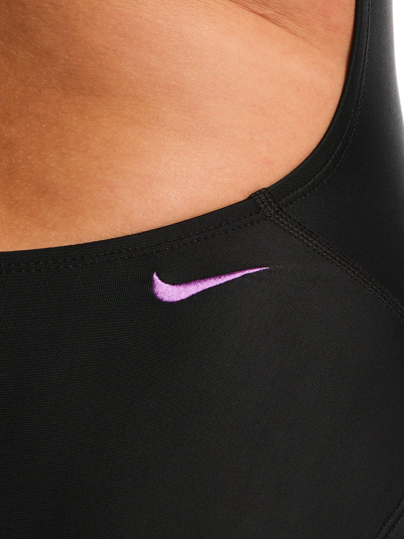 Image 4 of 5 of Nike Women's Performance Fastback One Piece Swimsuit - Black