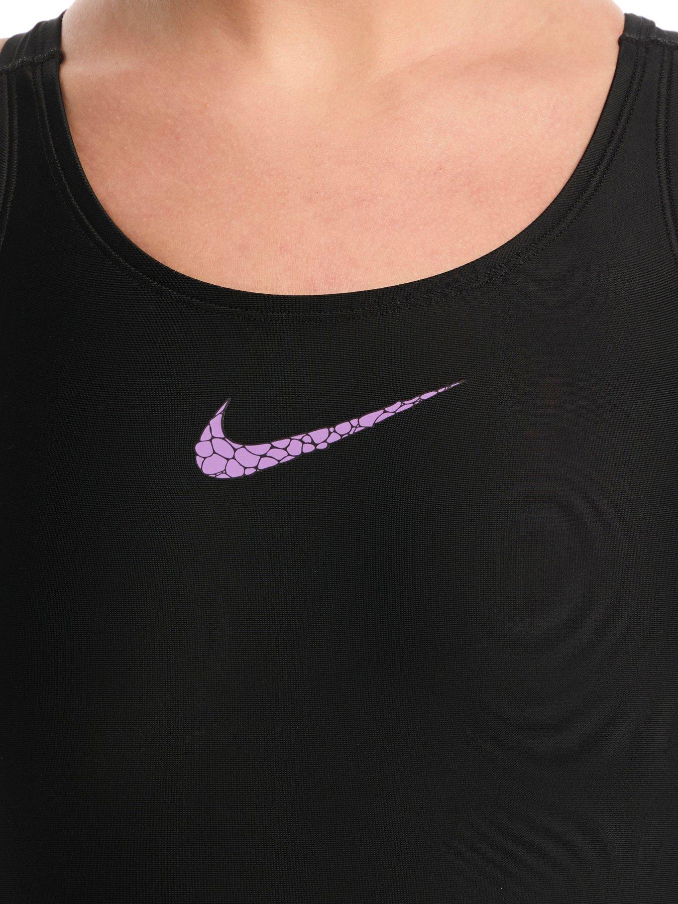 Image 5 of 5 of Nike Women's Performance Fastback One Piece Swimsuit - Black