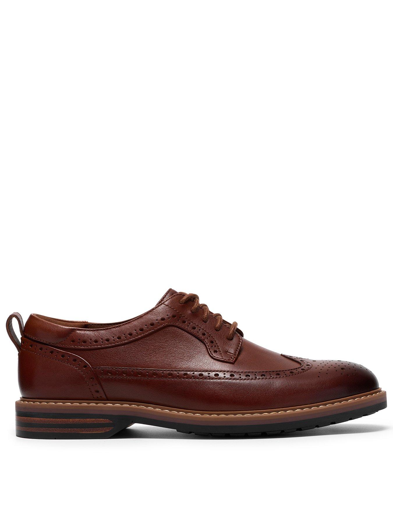 Clarks Aldwin Limit Brogue Shoe - Brown