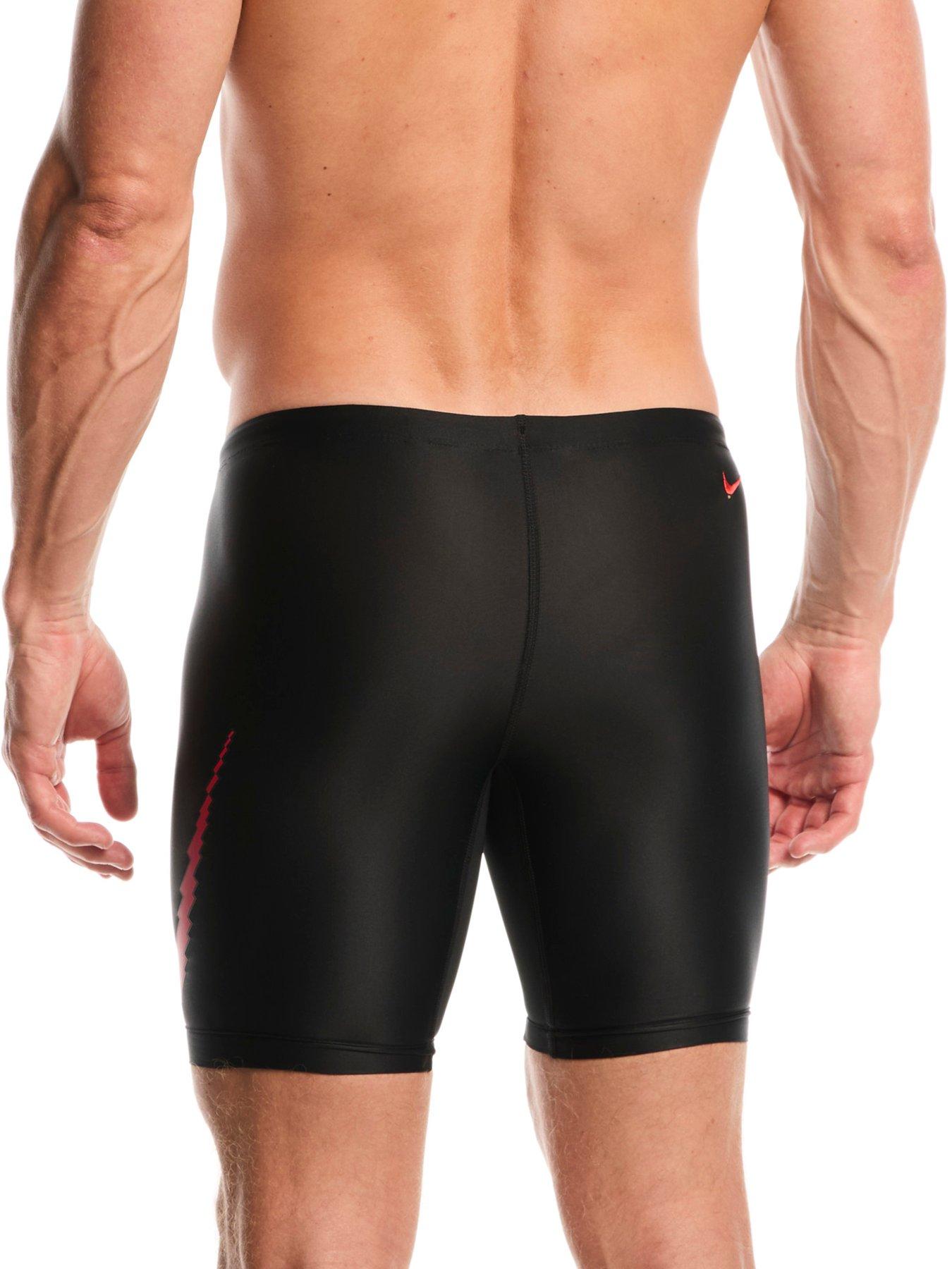 Image 2 of 6 of Nike Junior Boys Swim Performance Logo Graphic Jammer - Black