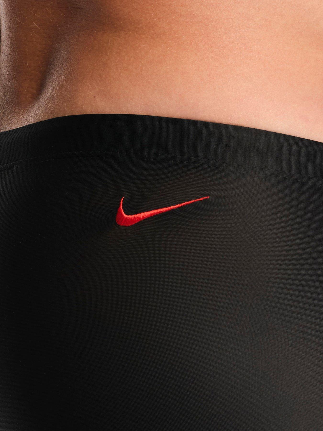 Image 6 of 6 of Nike Junior Boys Swim Performance Logo Graphic Jammer - Black