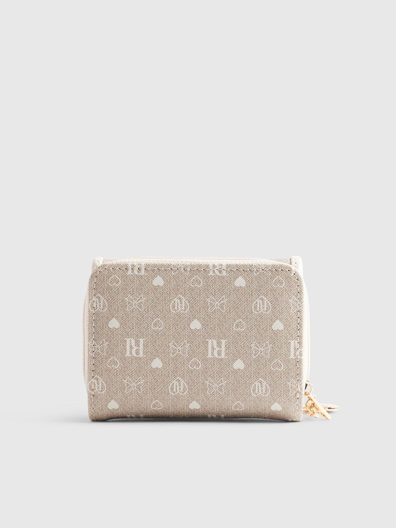 Image 2 of 3 of River Island Monogram Purse - Beige