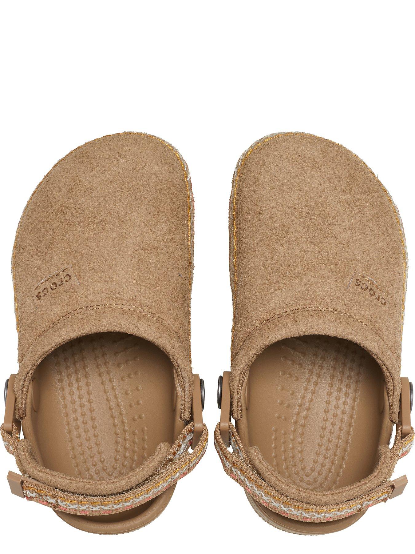 Image 4 of 6 of Crocs Junior Crafted Vegan Suede Stitch Clog - Sepia