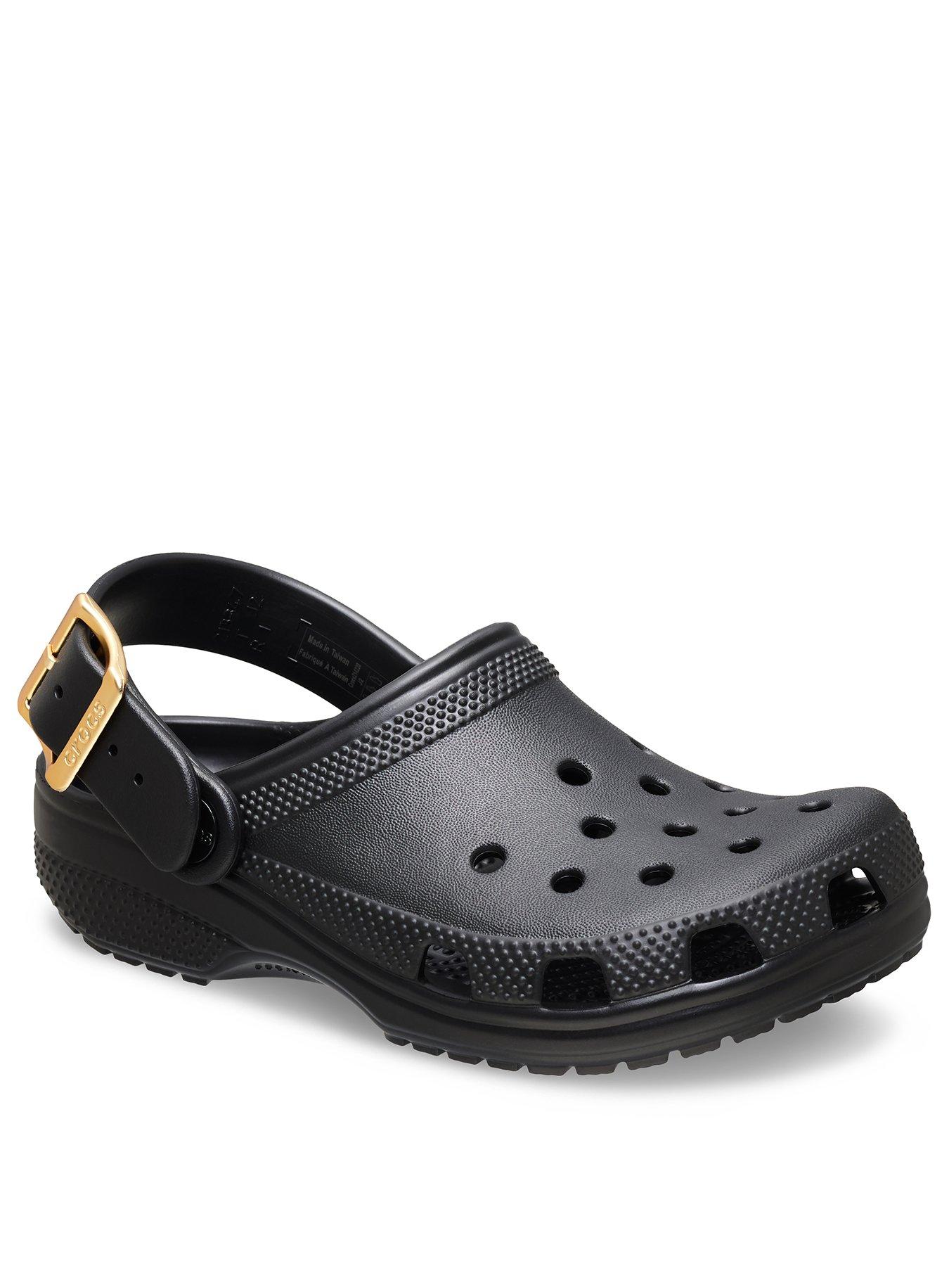 Image 2 of 7 of Crocs Kids Classic Metallic Buckle Clog - Black
