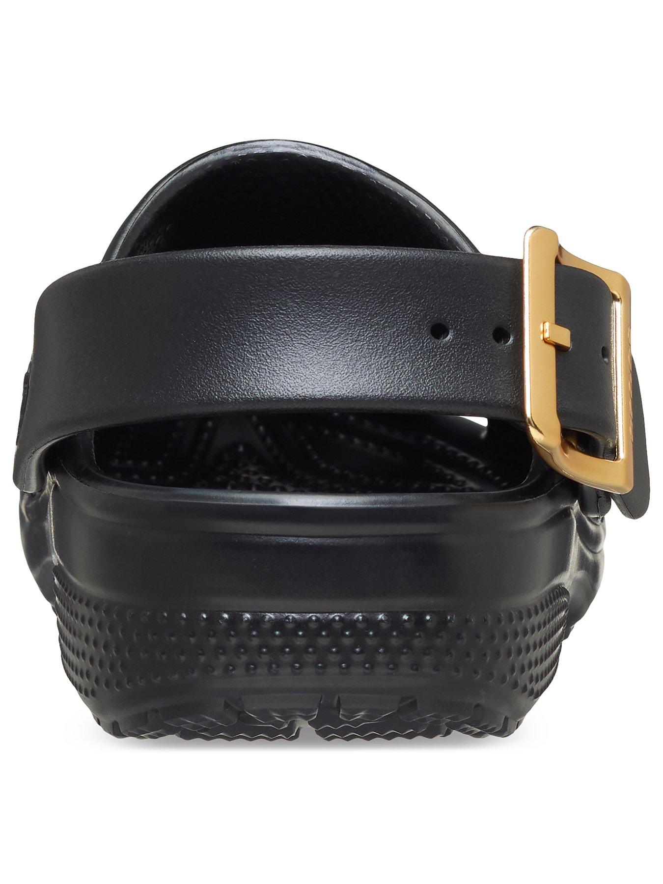 Image 3 of 7 of Crocs Kids Classic Metallic Buckle Clog - Black