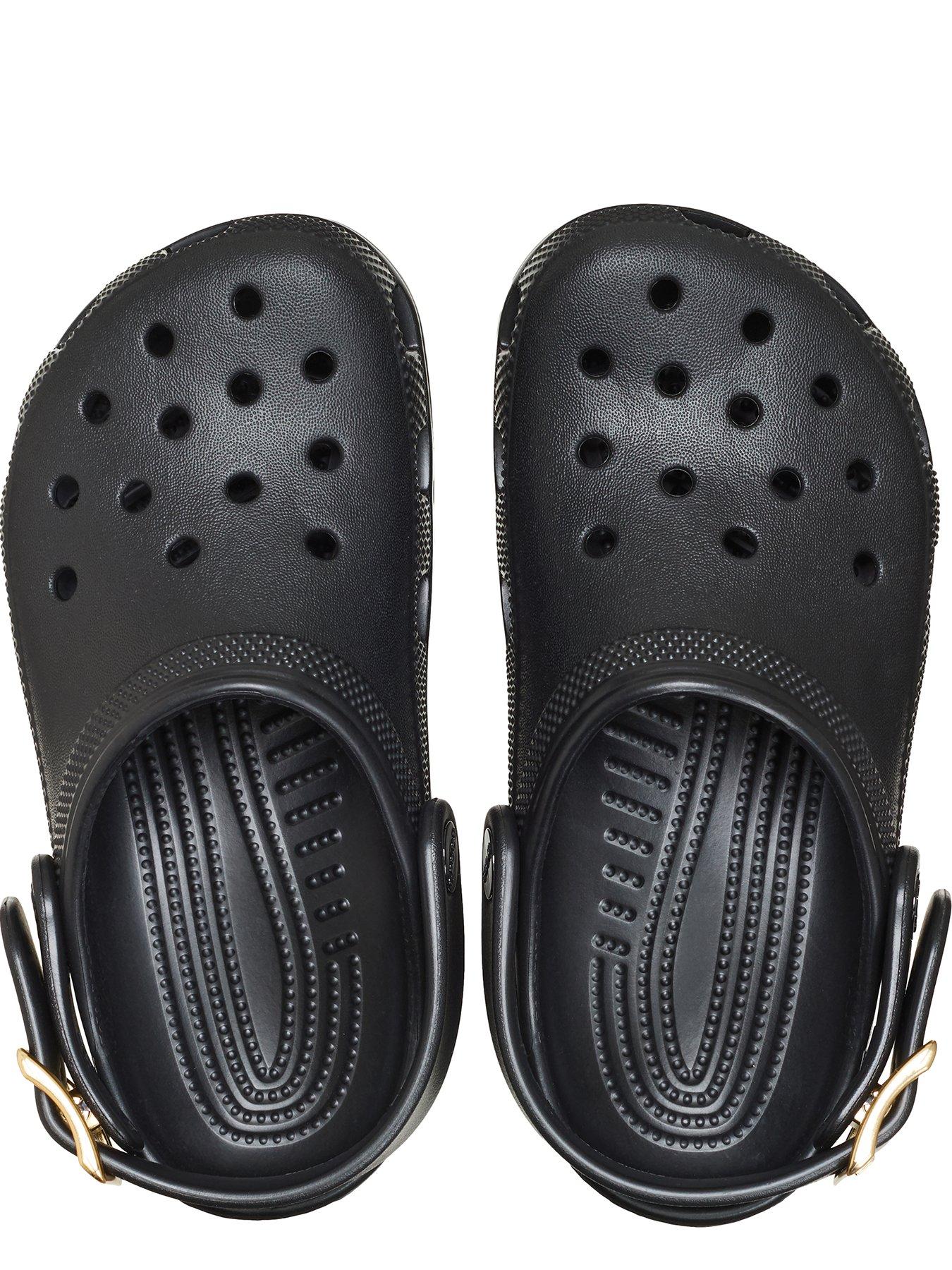 Image 4 of 7 of Crocs Kids Classic Metallic Buckle Clog - Black