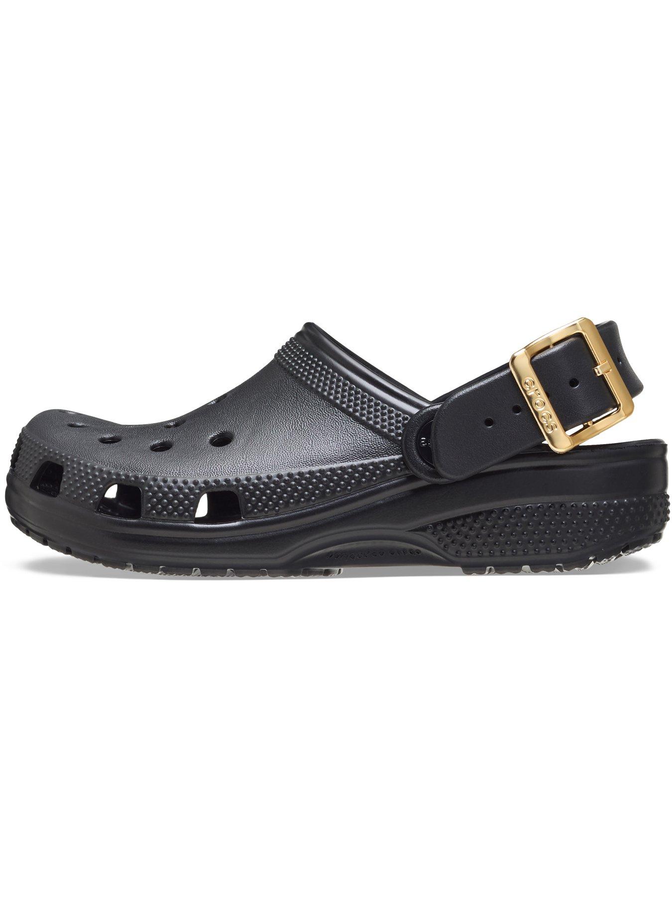 Image 7 of 7 of Crocs Kids Classic Metallic Buckle Clog - Black
