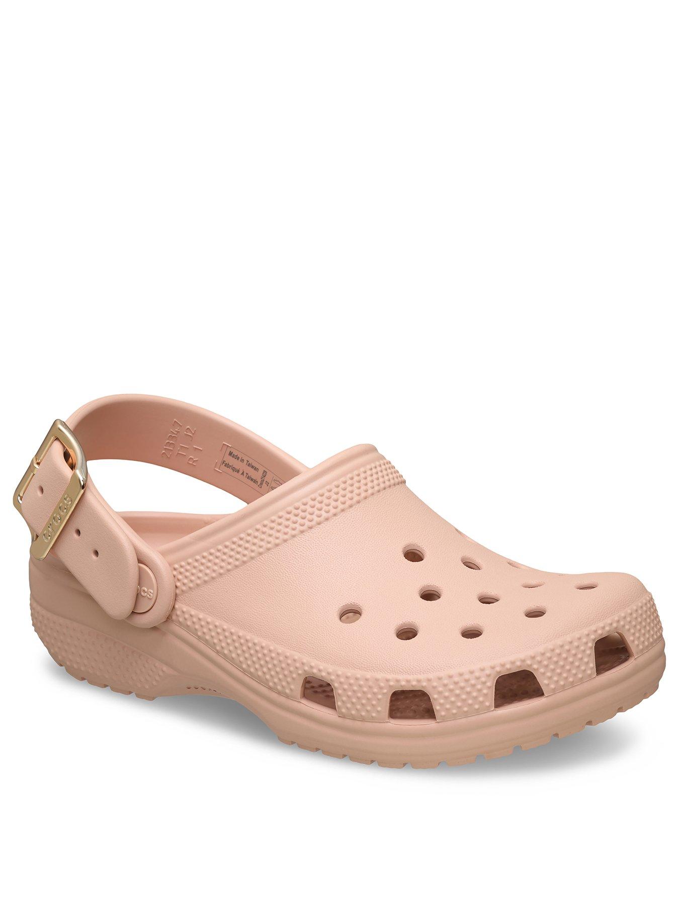 Image 2 of 7 of Crocs Junior Classic Metallic Buckle Clog - Blush
