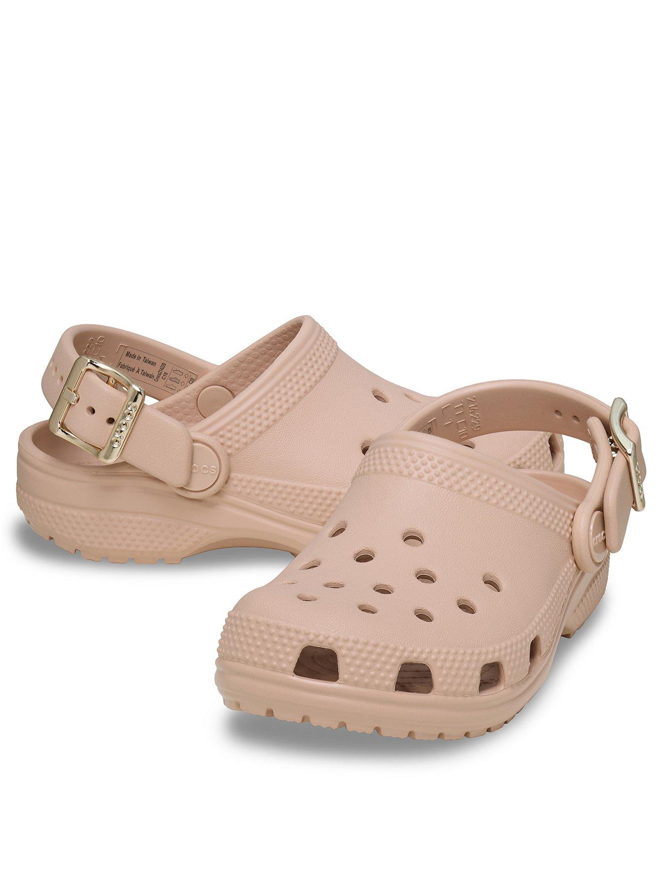 Image 3 of 6 of Crocs Toddler Classic Metallic Buckle Clog - Blush