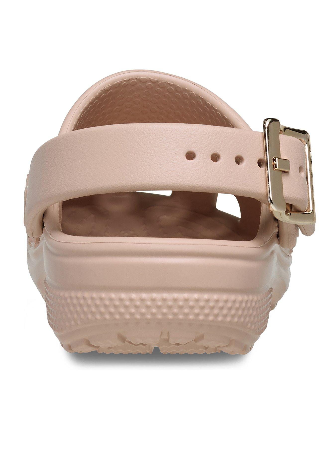 Image 6 of 6 of Crocs Toddler Classic Metallic Buckle Clog - Blush