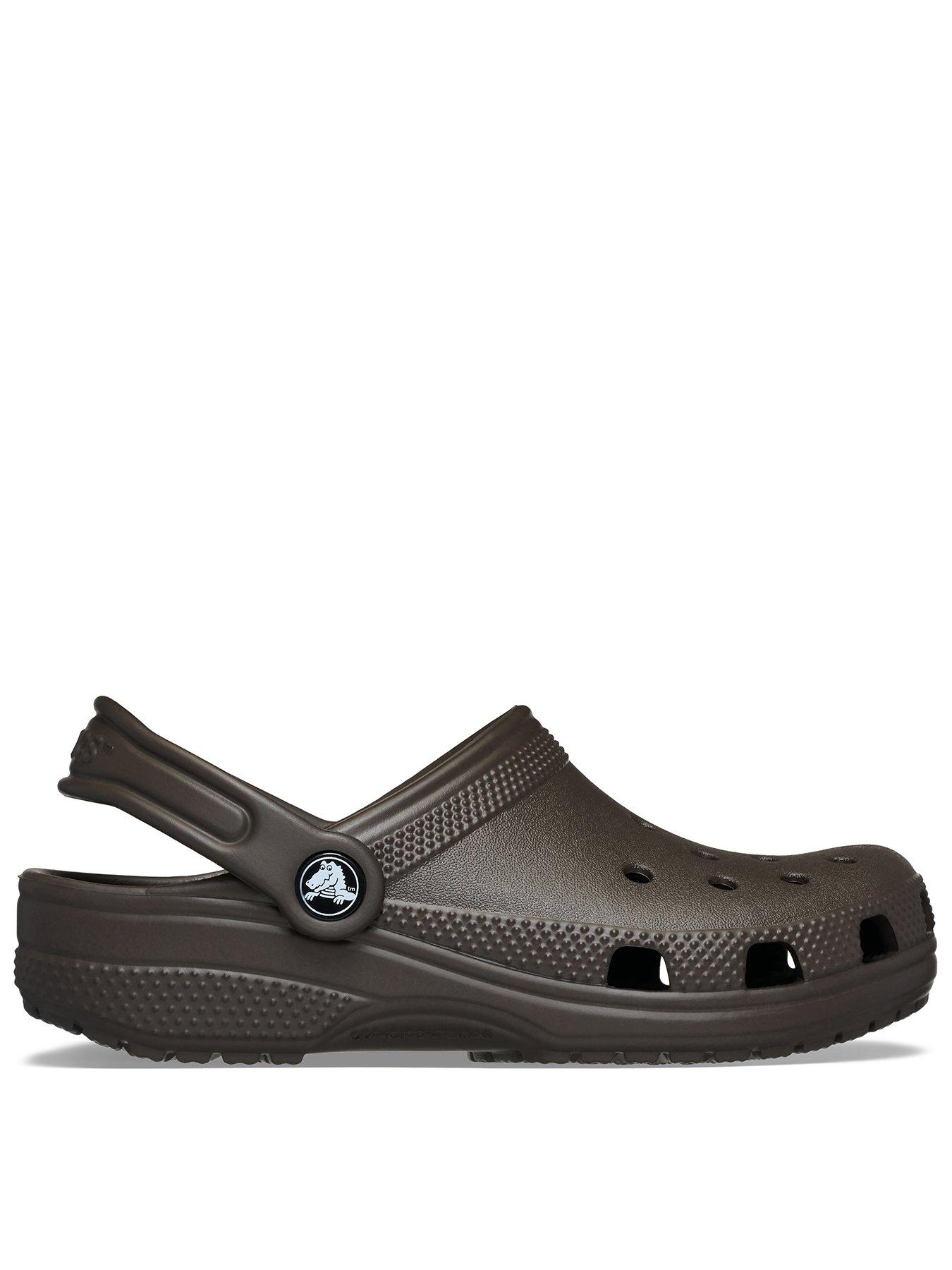 Image 1 of 6 of Crocs Girls Classic Heel Strap Clogs - Espresso