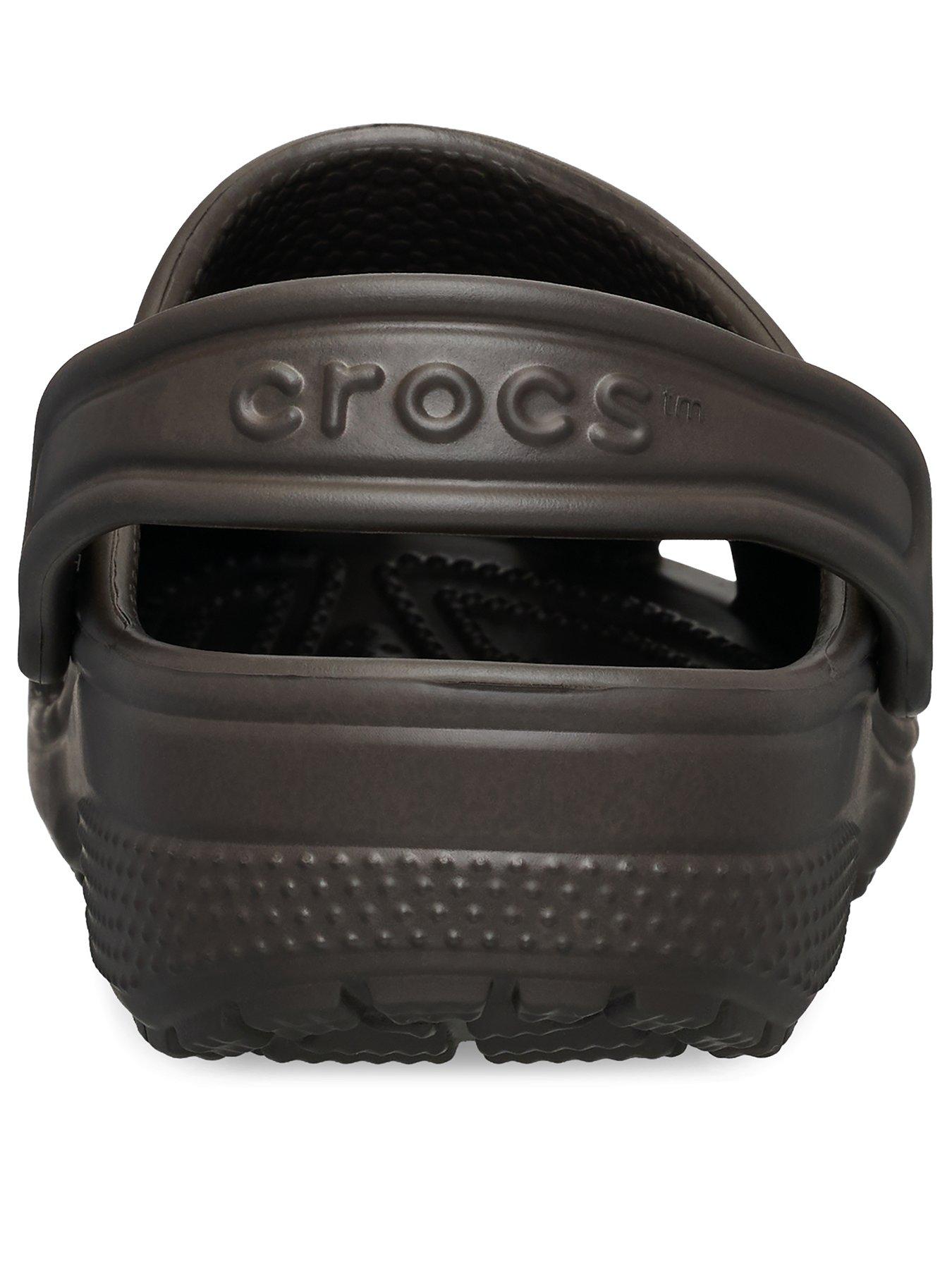 Image 3 of 6 of Crocs Girls Classic Heel Strap Clogs - Espresso