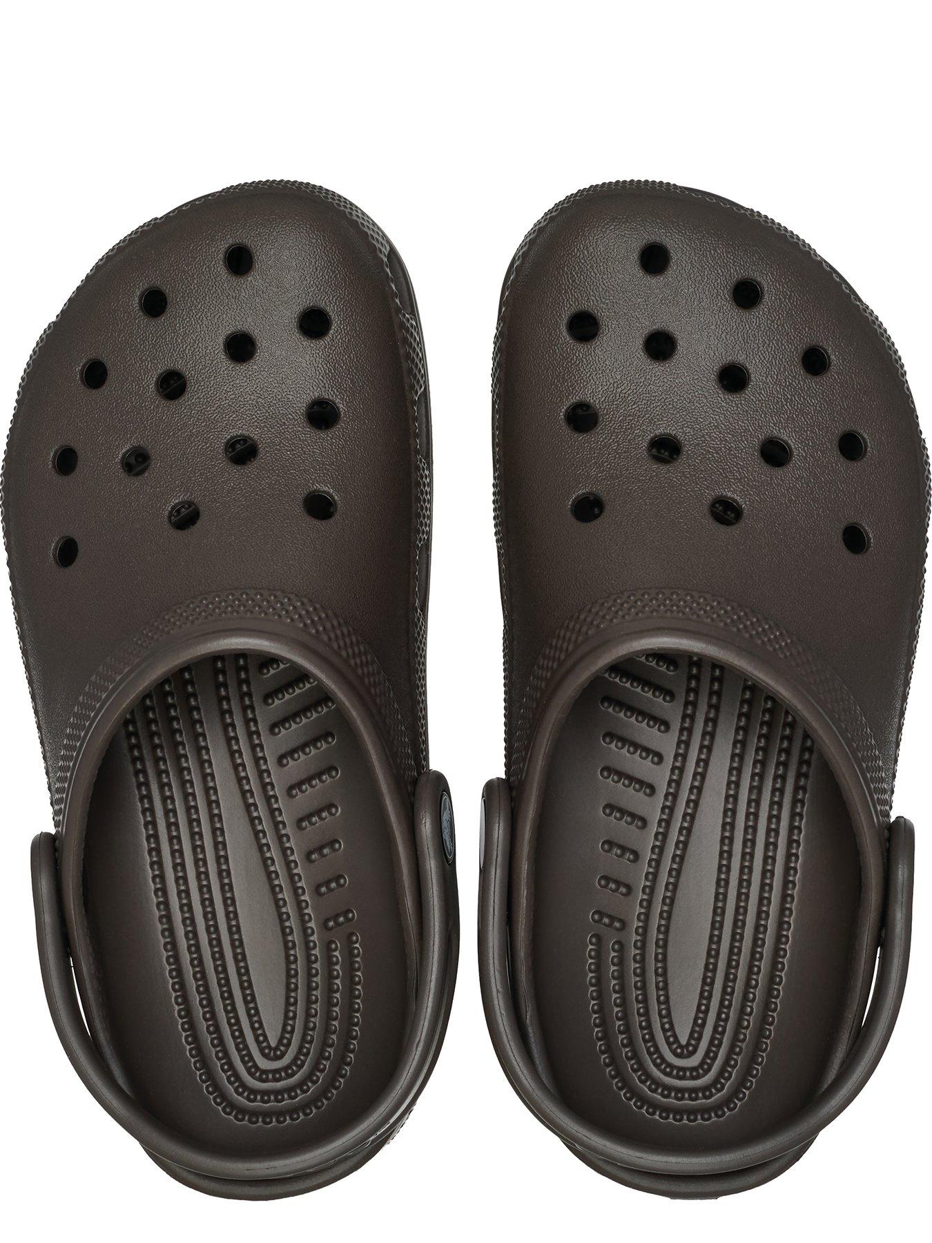 Image 4 of 6 of Crocs Girls Classic Heel Strap Clogs - Espresso
