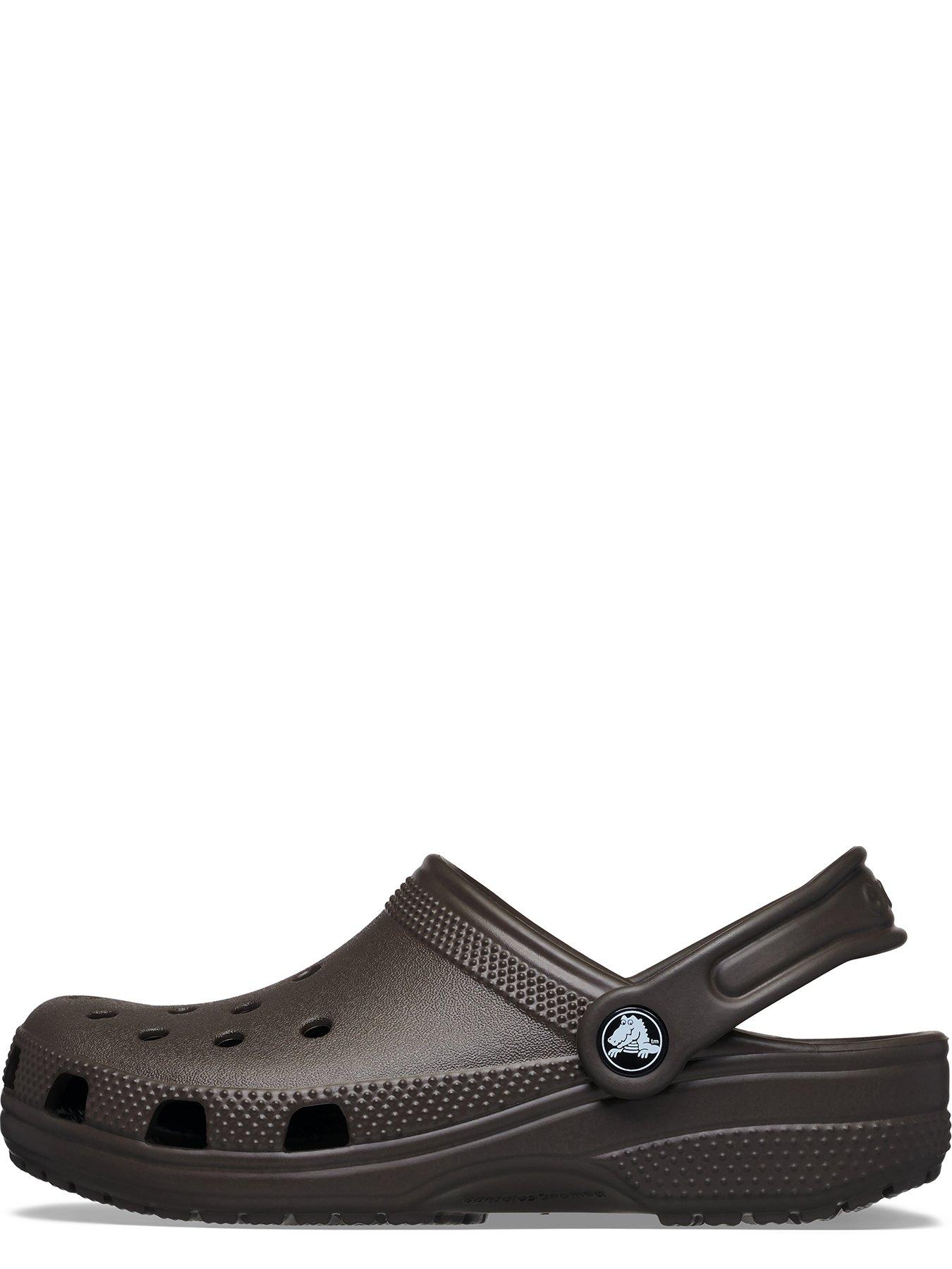 Image 5 of 6 of Crocs Girls Classic Heel Strap Clogs - Espresso