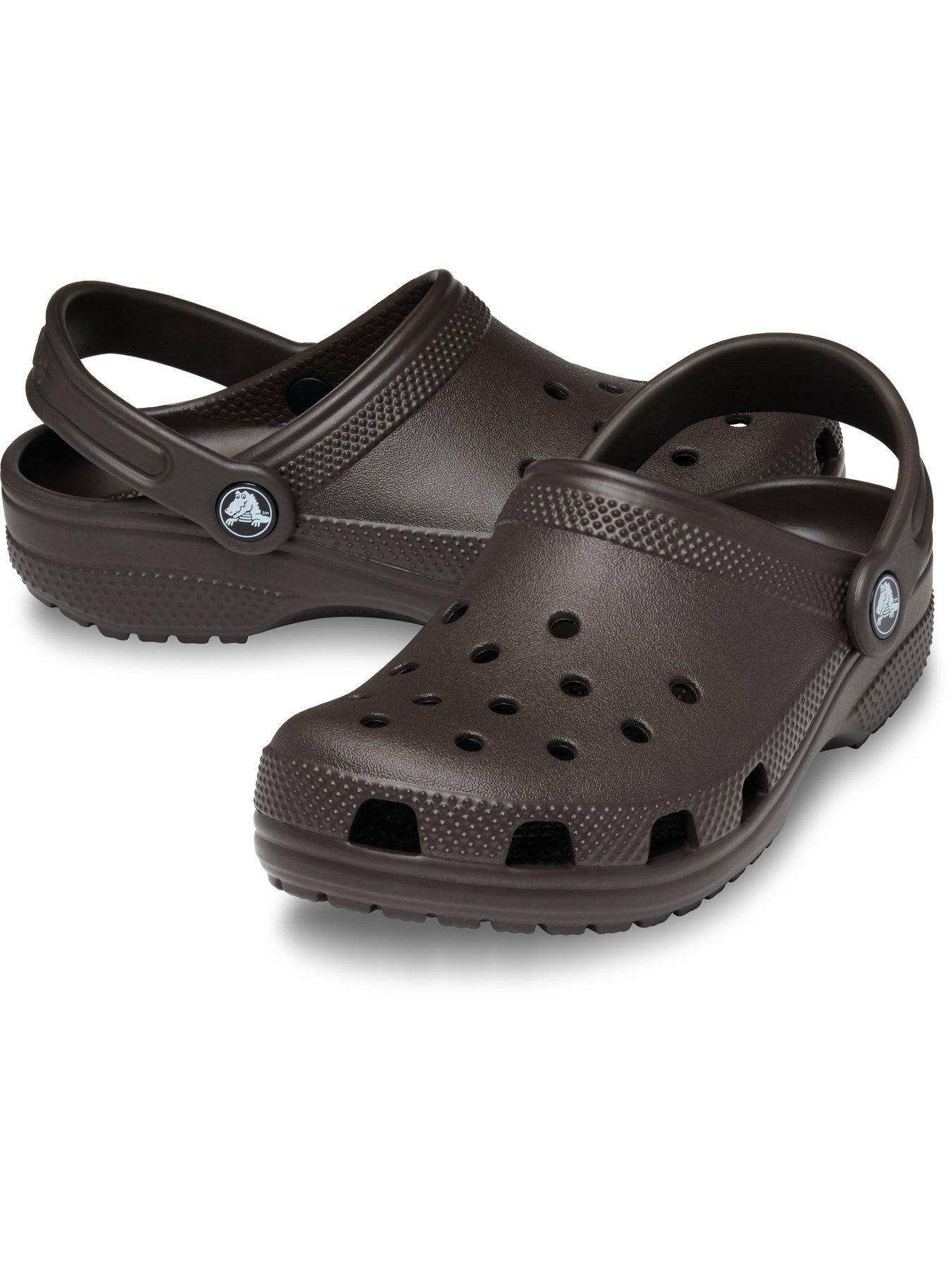 Image 6 of 6 of Crocs Girls Classic Heel Strap Clogs - Espresso