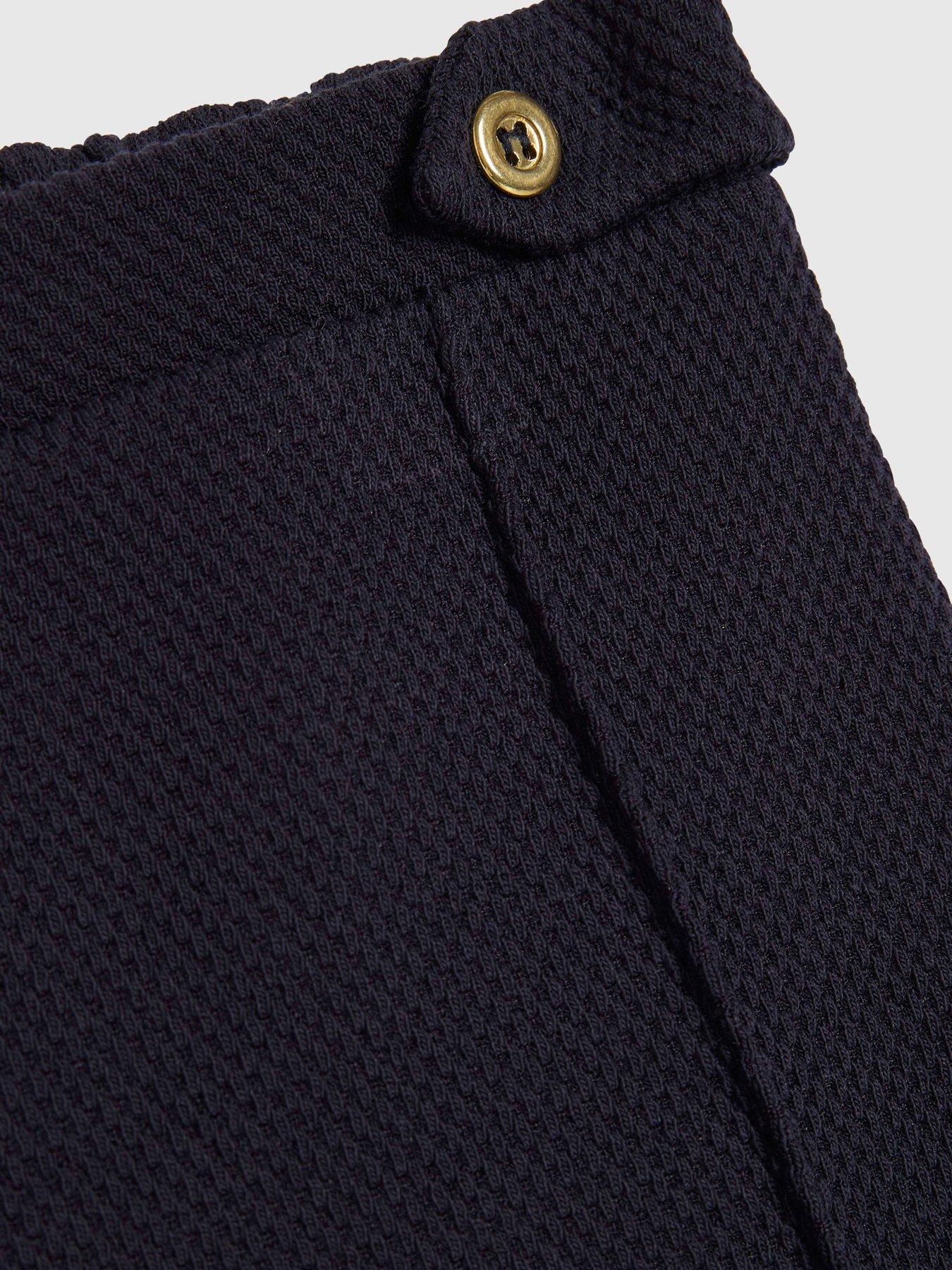 Image 5 of 5 of River Island Baby Boys Sailor Tie Bear Top Set - Navy