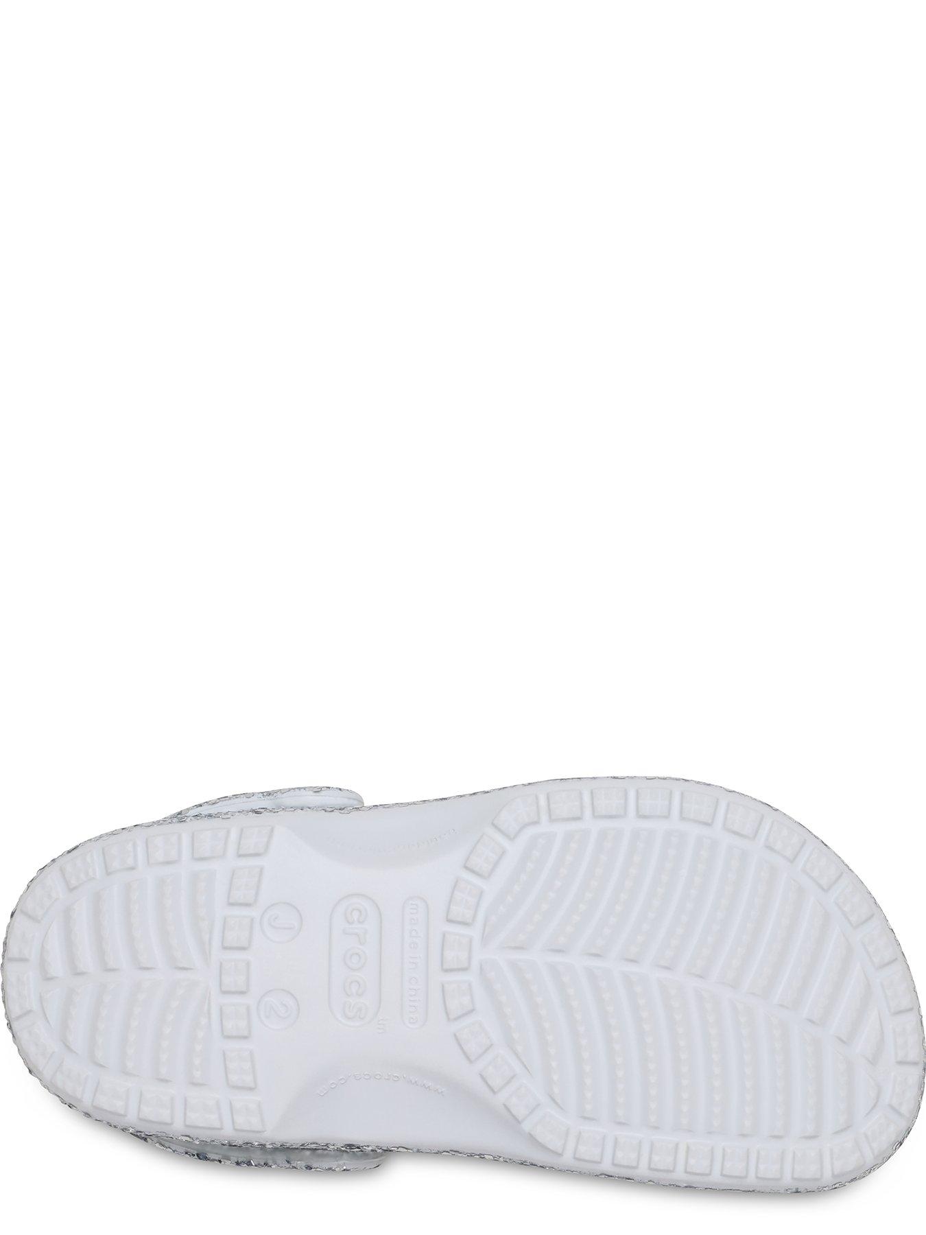 Image 5 of 6 of Crocs Junior Classic Dazzle Glitter Clog - Silver