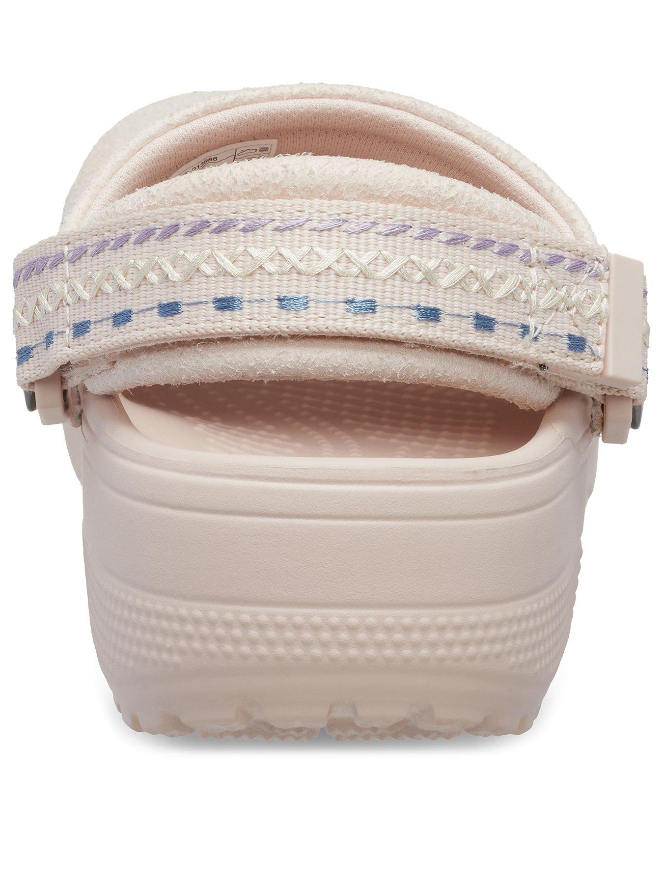 Image 3 of 6 of Crocs Junior Crafted Vegan Suede Stitch Clog - Quartz