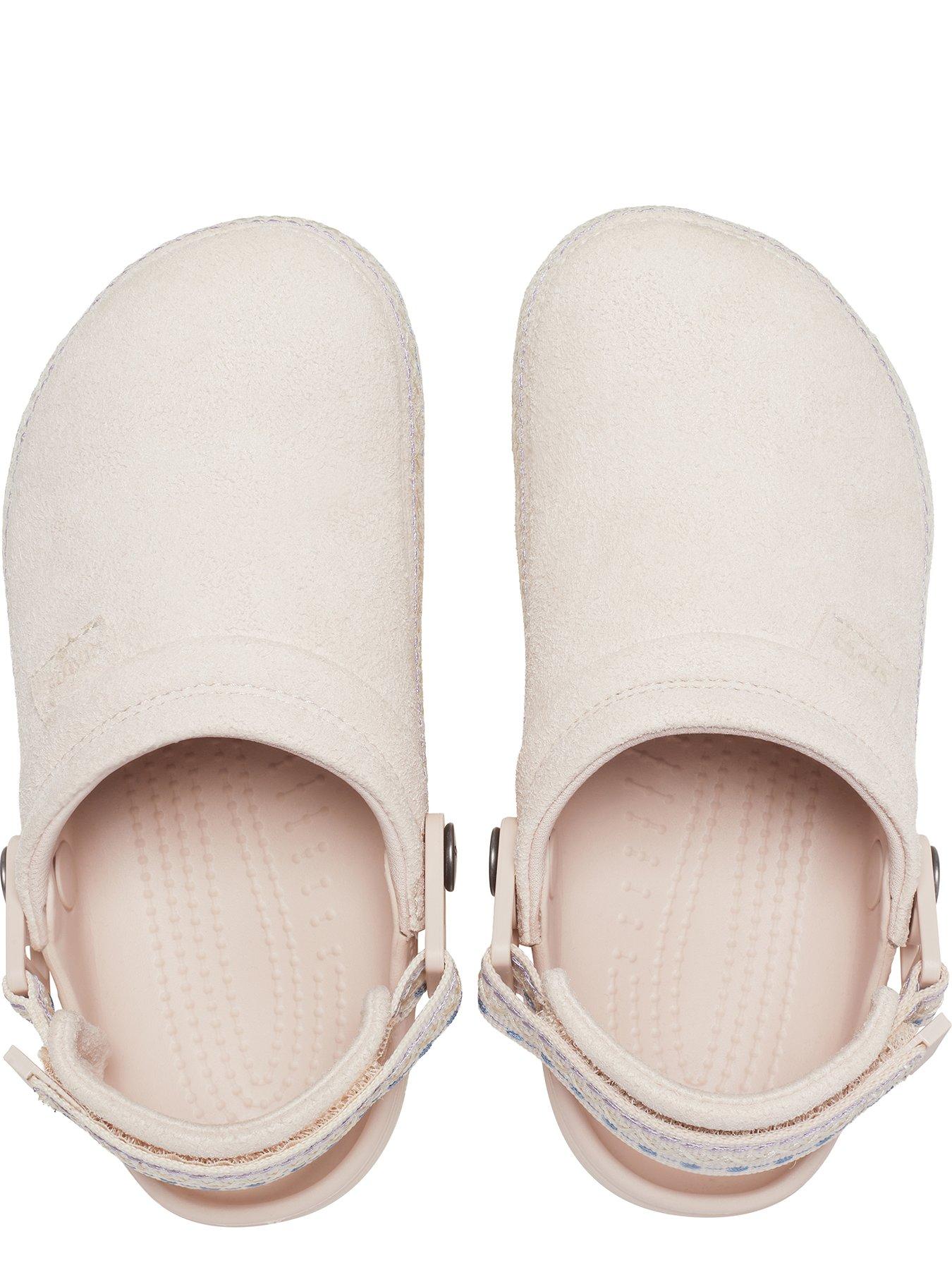 Image 4 of 6 of Crocs Junior Crafted Vegan Suede Stitch Clog - Quartz