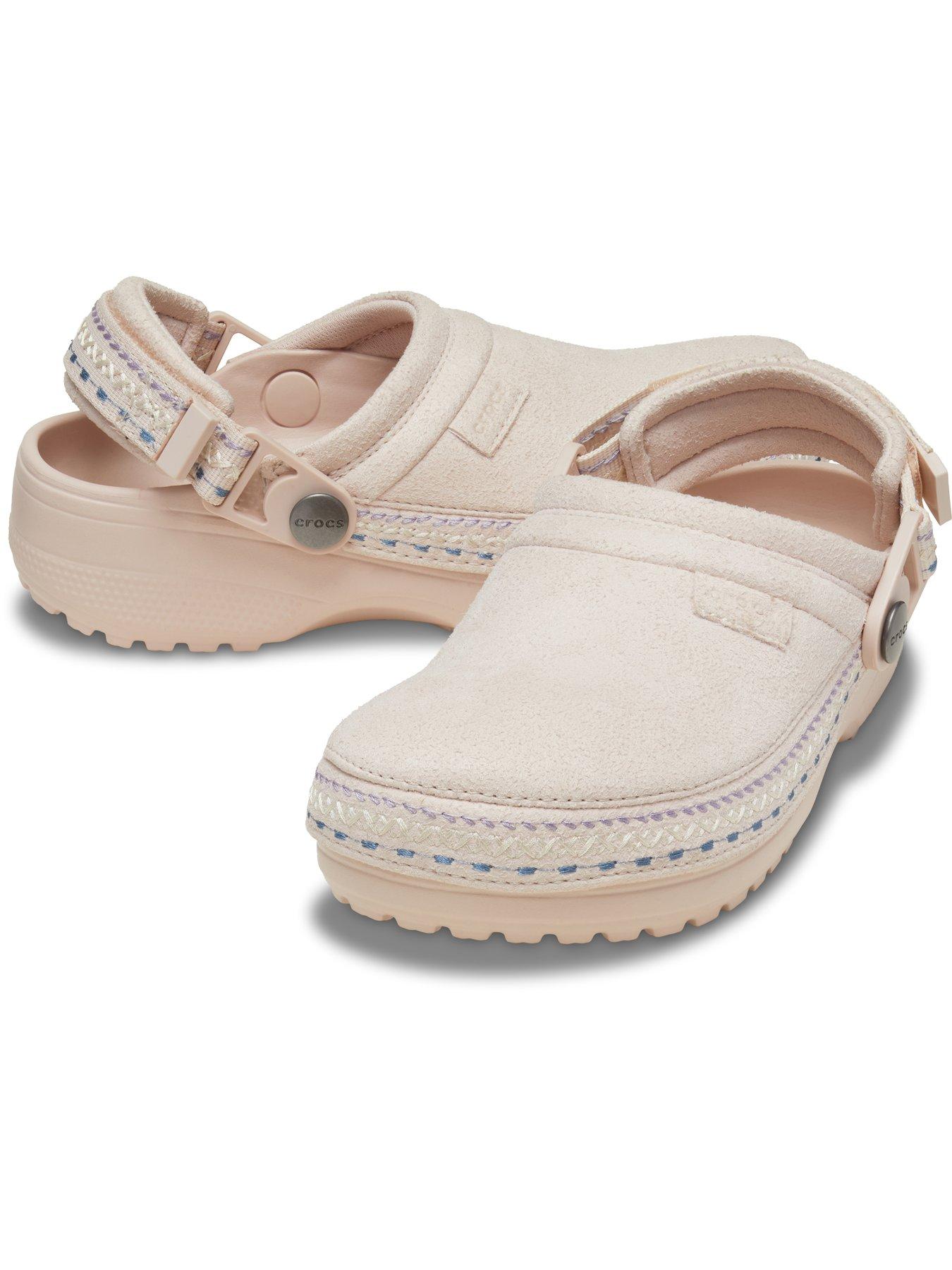 Image 6 of 6 of Crocs Junior Crafted Vegan Suede Stitch Clog - Quartz