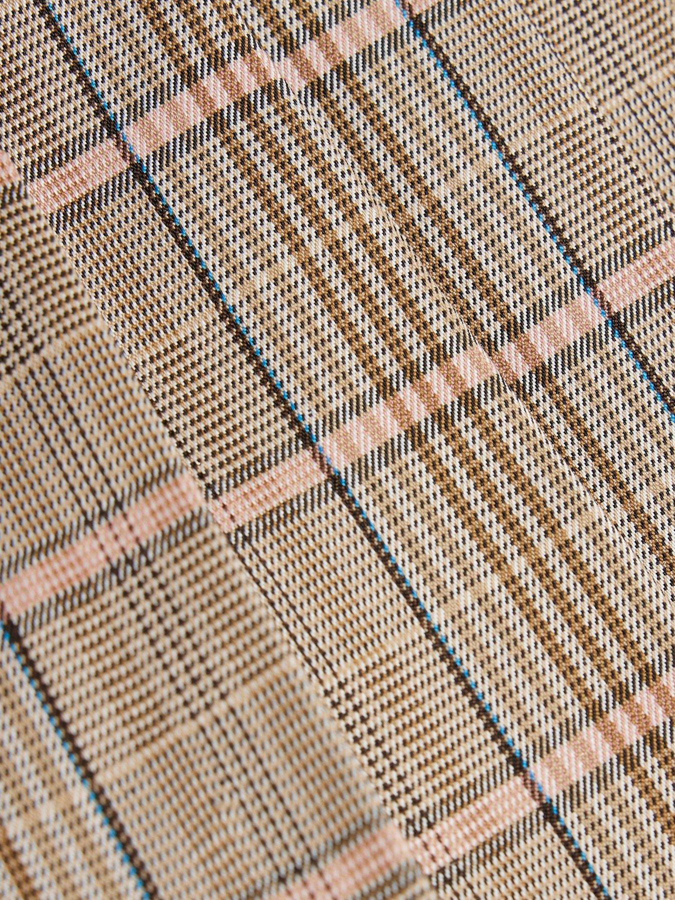 Image 3 of 3 of River Island Girls Check Skort - Brown