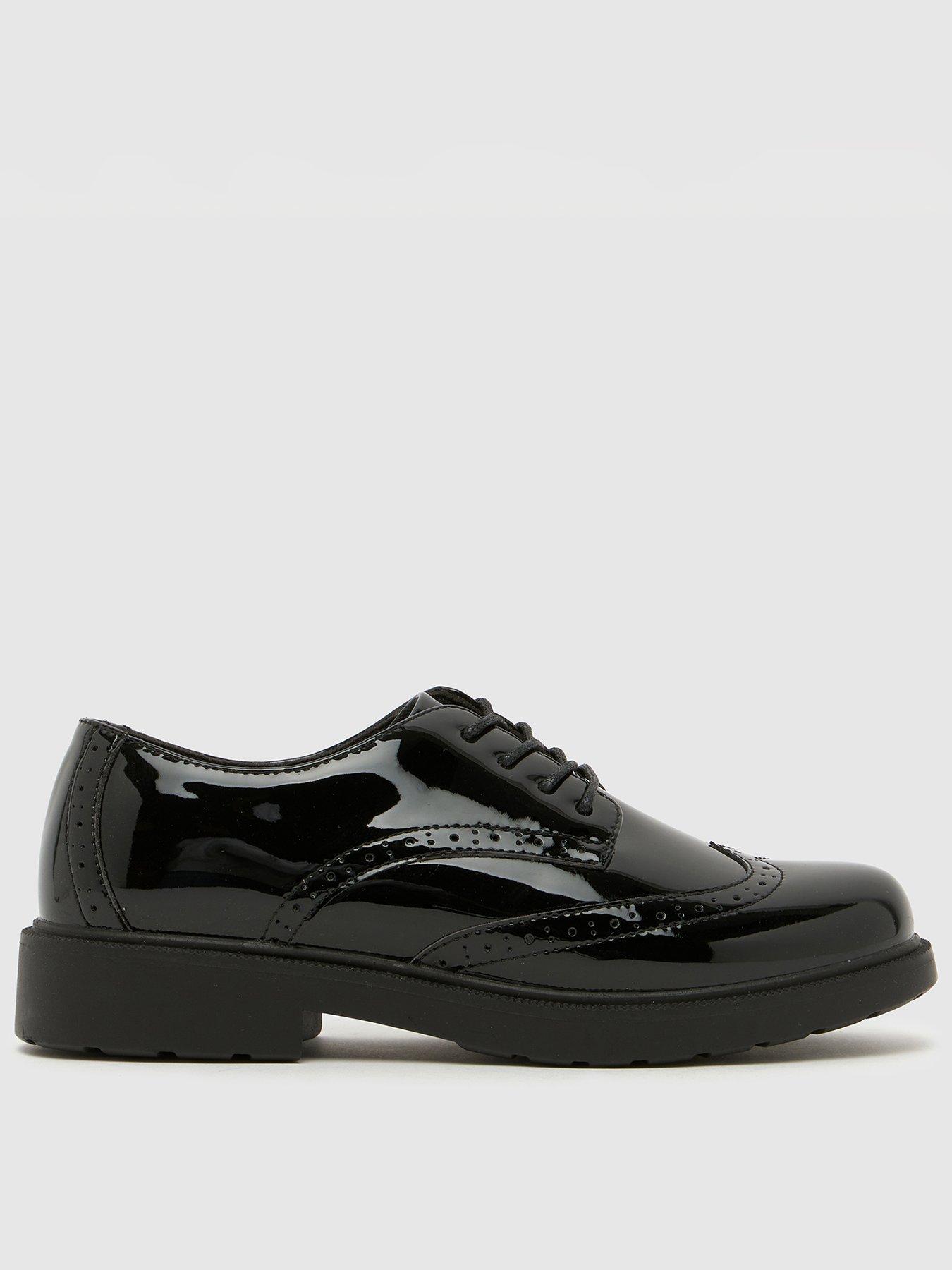 Schuh Patent Brogue Lace Up