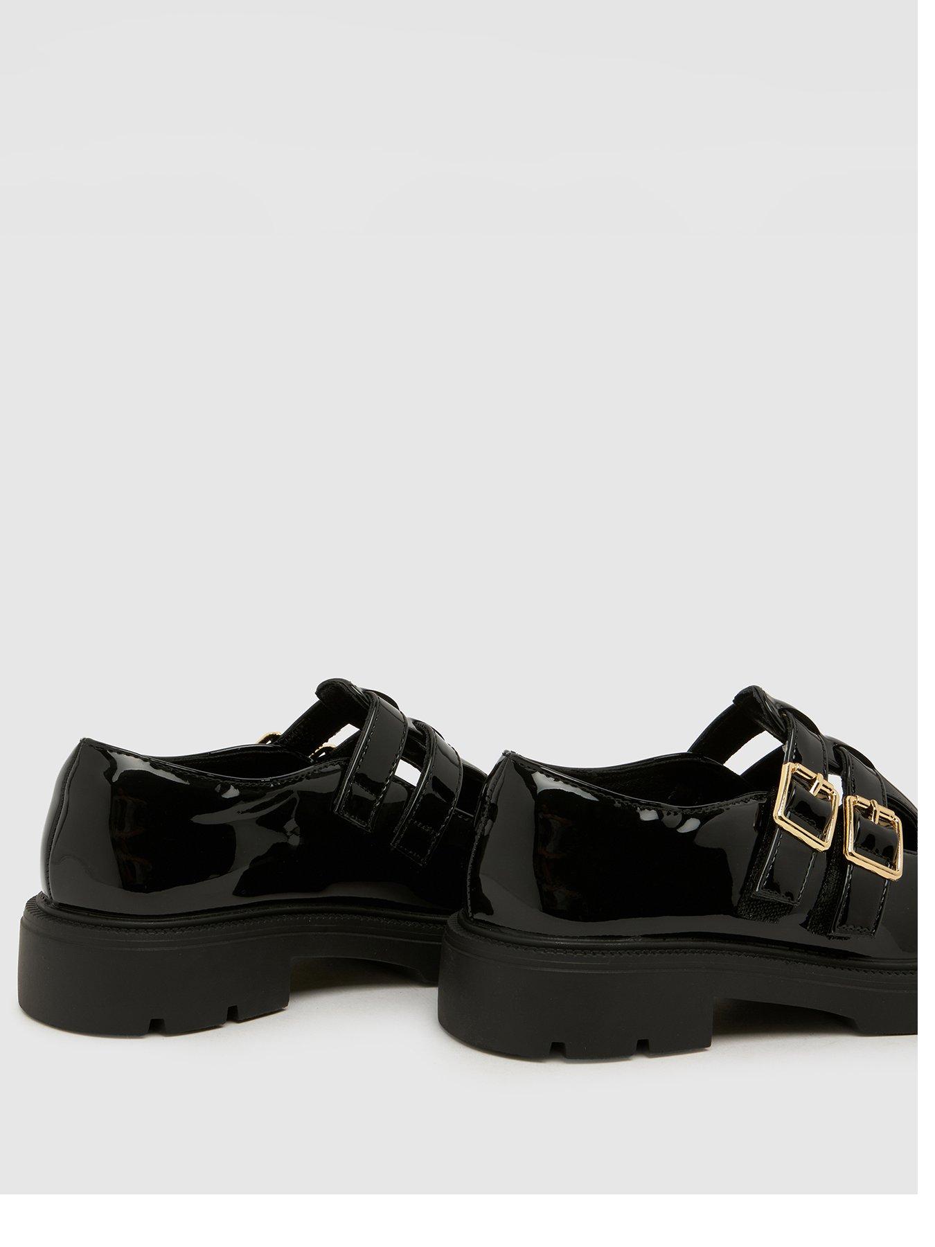 Image 2 of 4 of Schuh Patent Double Strap Mary Jane - Black