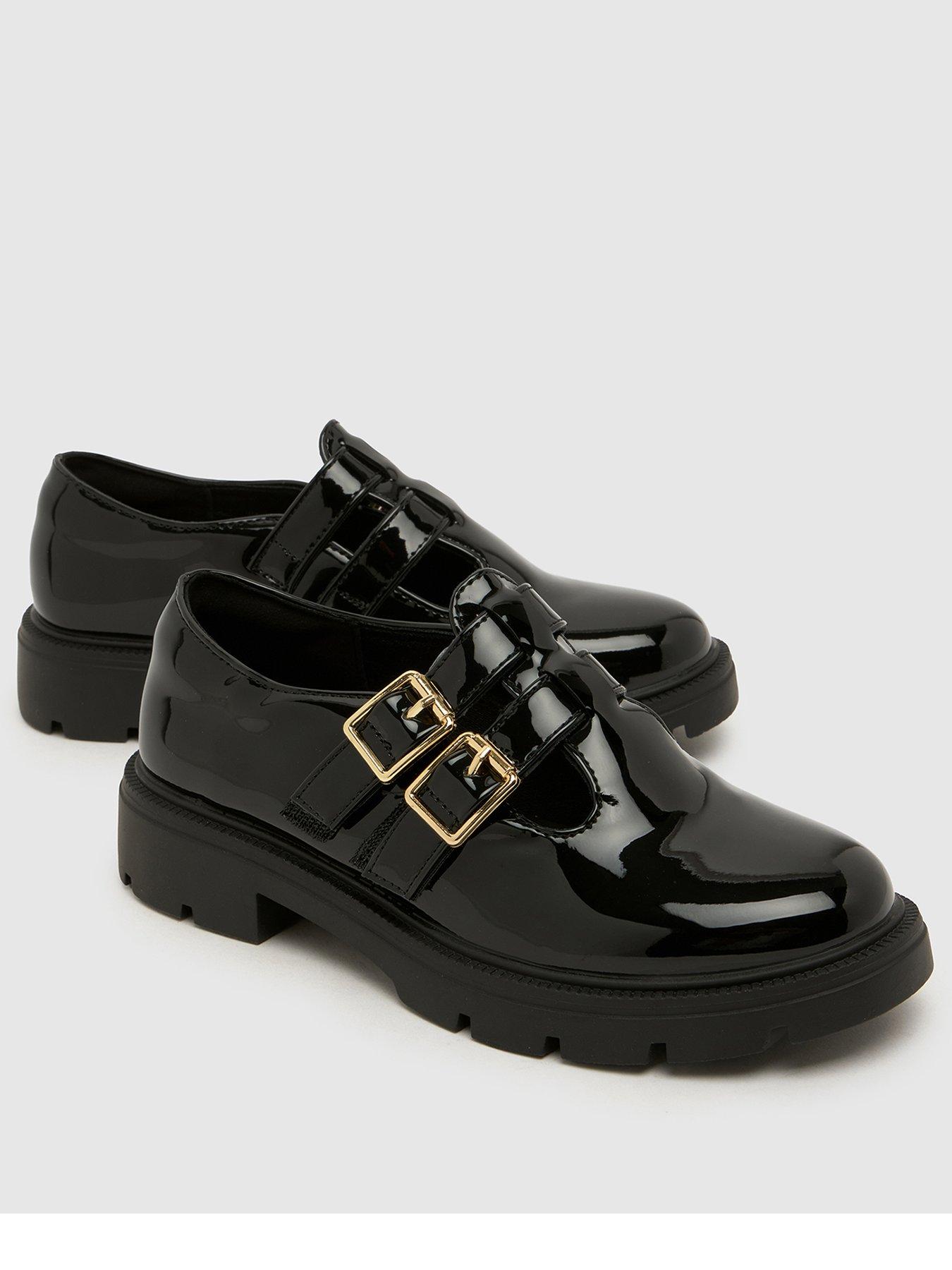 Image 3 of 4 of Schuh Patent Double Strap Mary Jane - Black