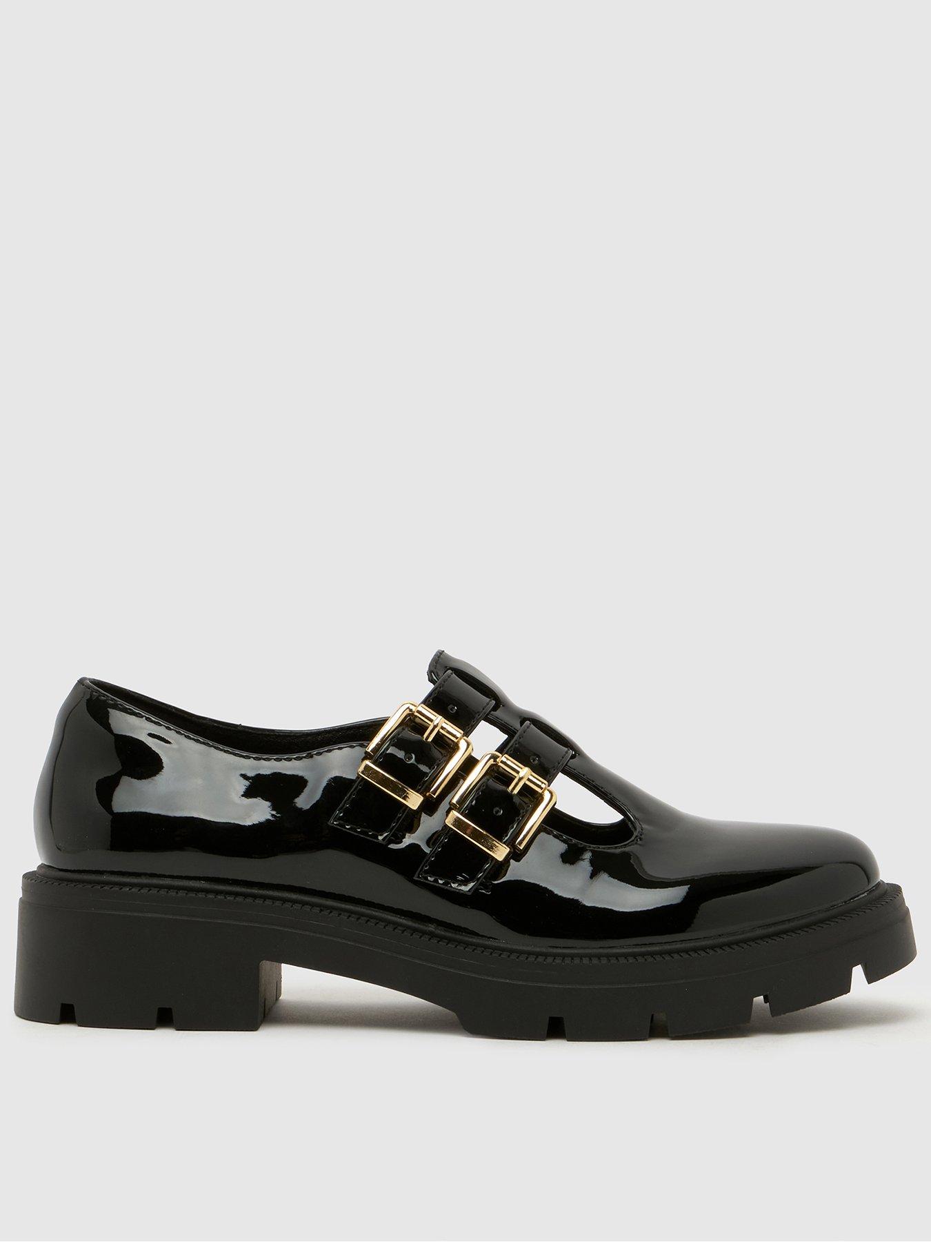 Image 1 of 4 of Schuh Patent Double Strap Mary Jane - Black