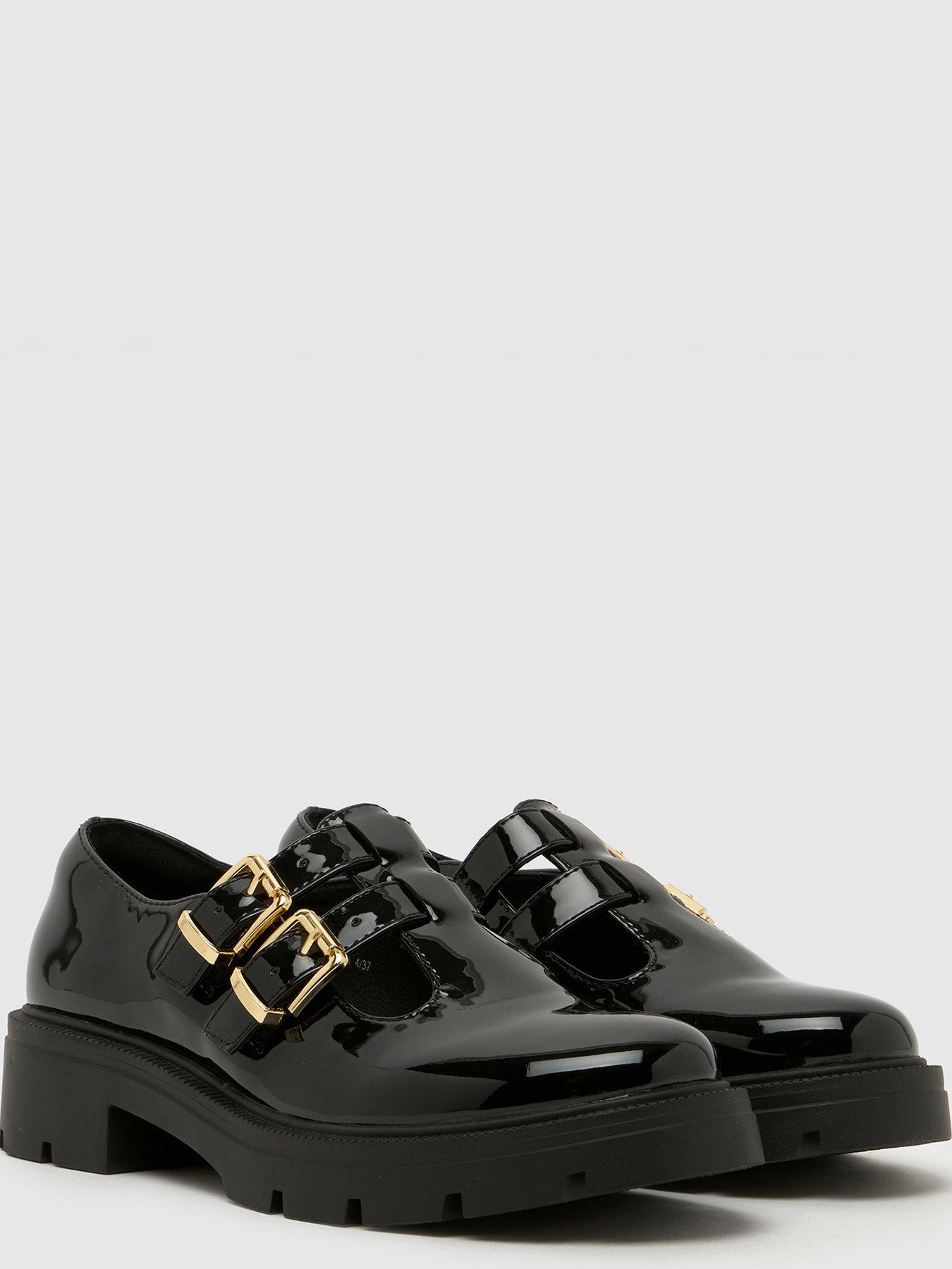 Image 4 of 4 of Schuh Patent Double Strap Mary Jane - Black