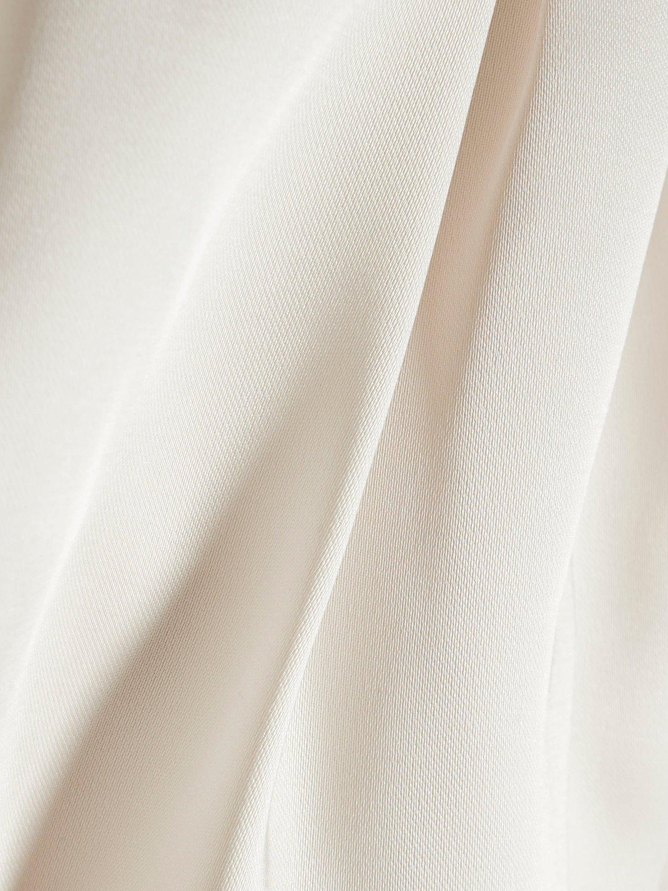 Image 3 of 4 of River Island Mini Mini Girls Bubble Hem Skirt Dress - Cream