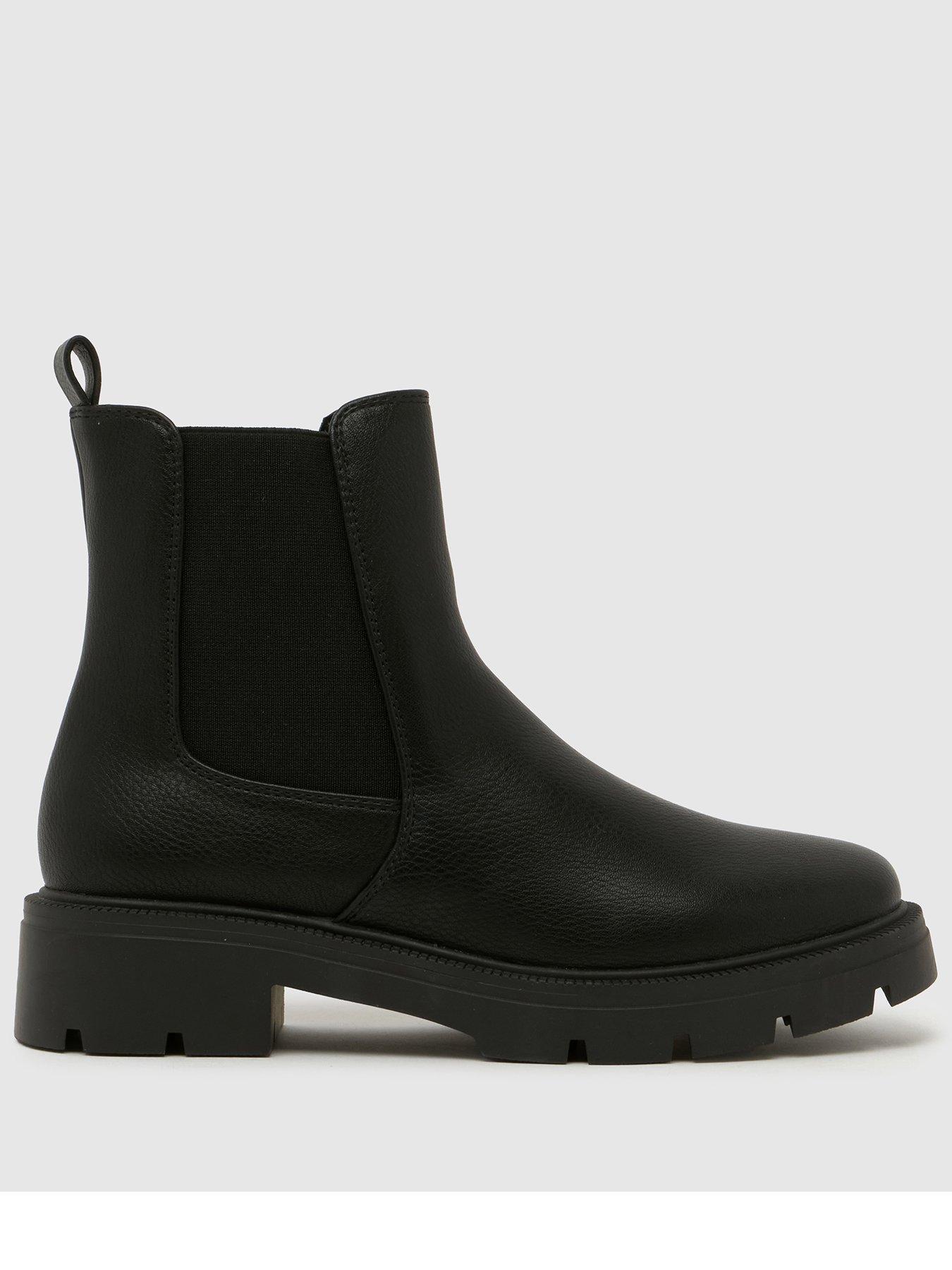 Image 1 of 4 of Schuh Older Chunky Chelsea Boot - Black