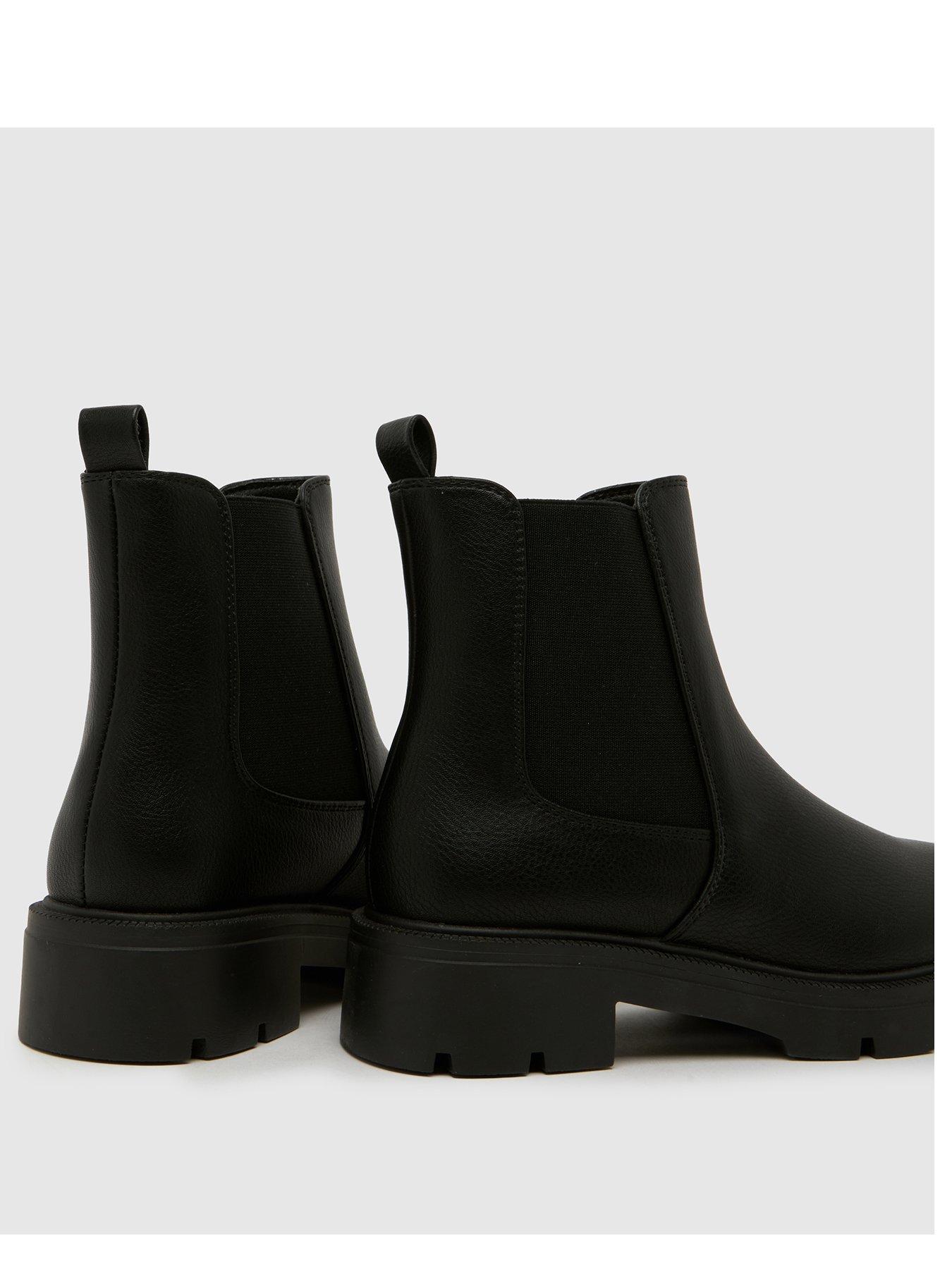 Image 2 of 4 of Schuh Older Chunky Chelsea Boot - Black