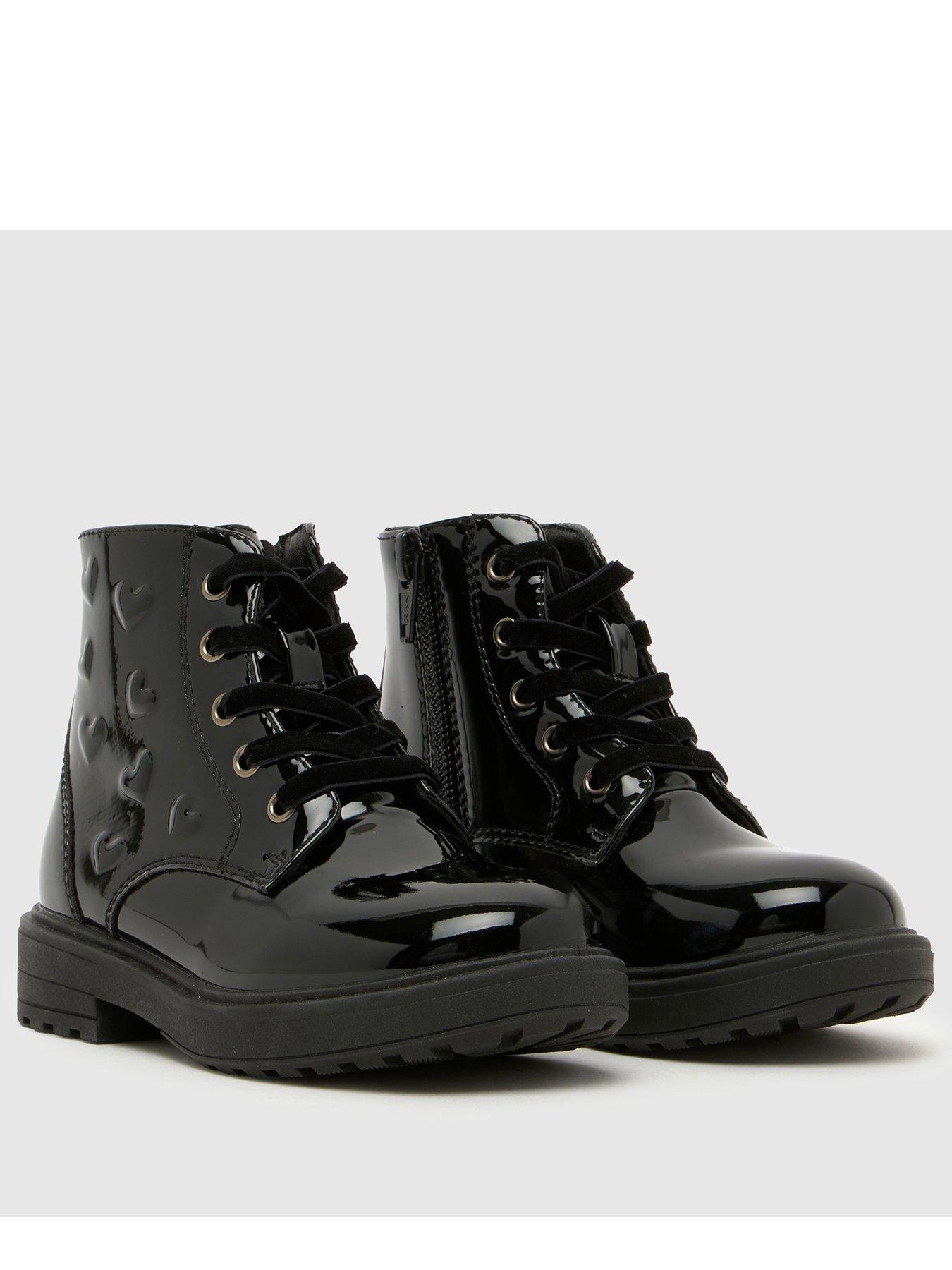 Image 2 of 4 of Schuh Girls' Cuddle Heart Boots - Black