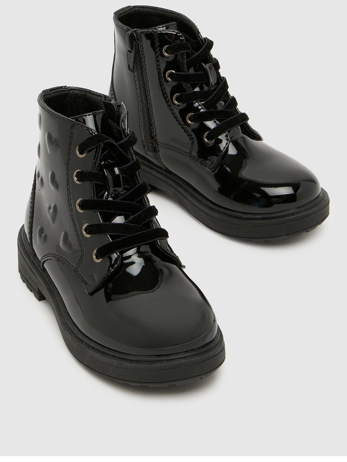 Image 3 of 4 of Schuh Girls' Cuddle Heart Boots - Black