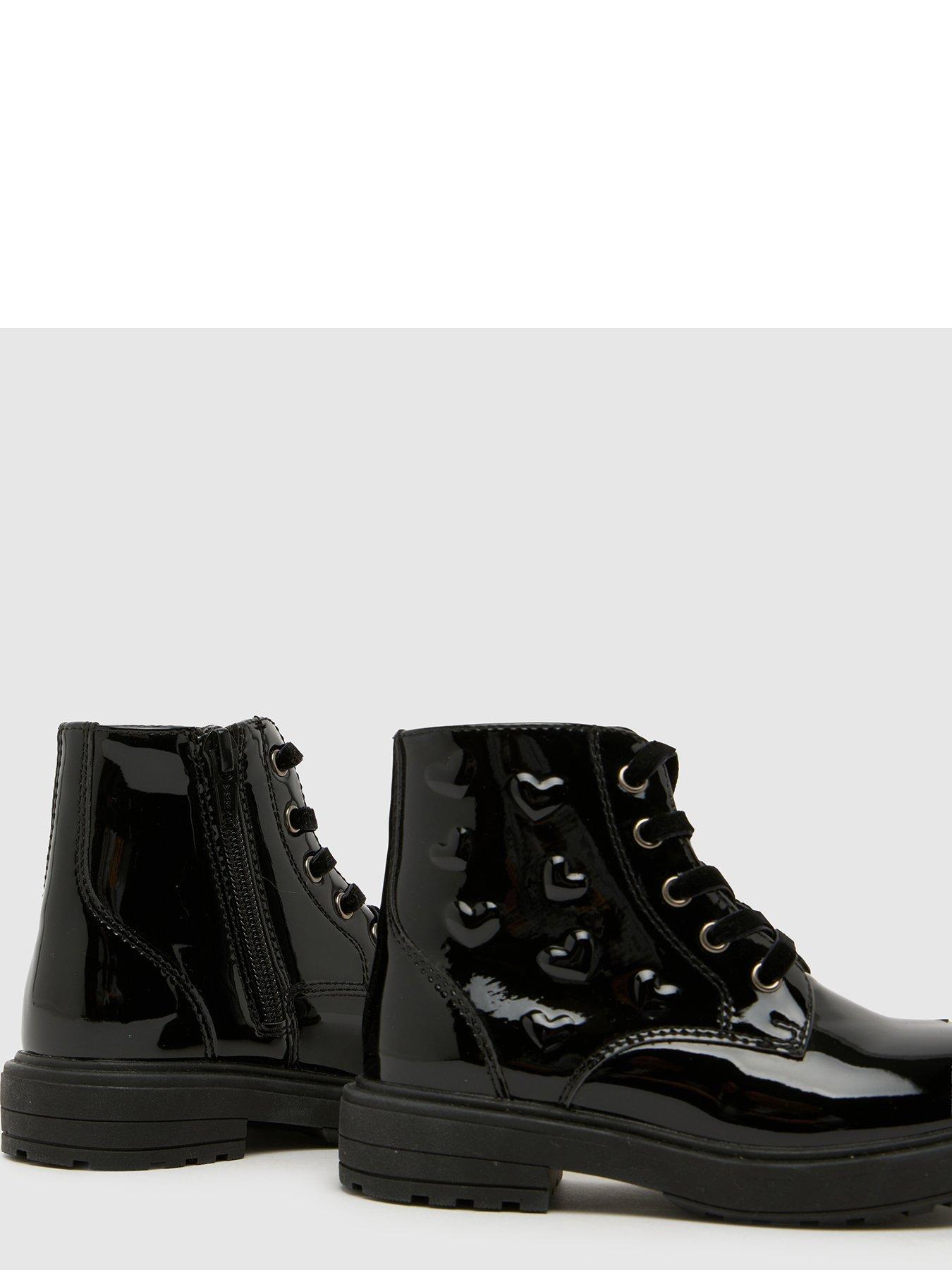 Image 4 of 4 of Schuh Girls' Cuddle Heart Boots - Black