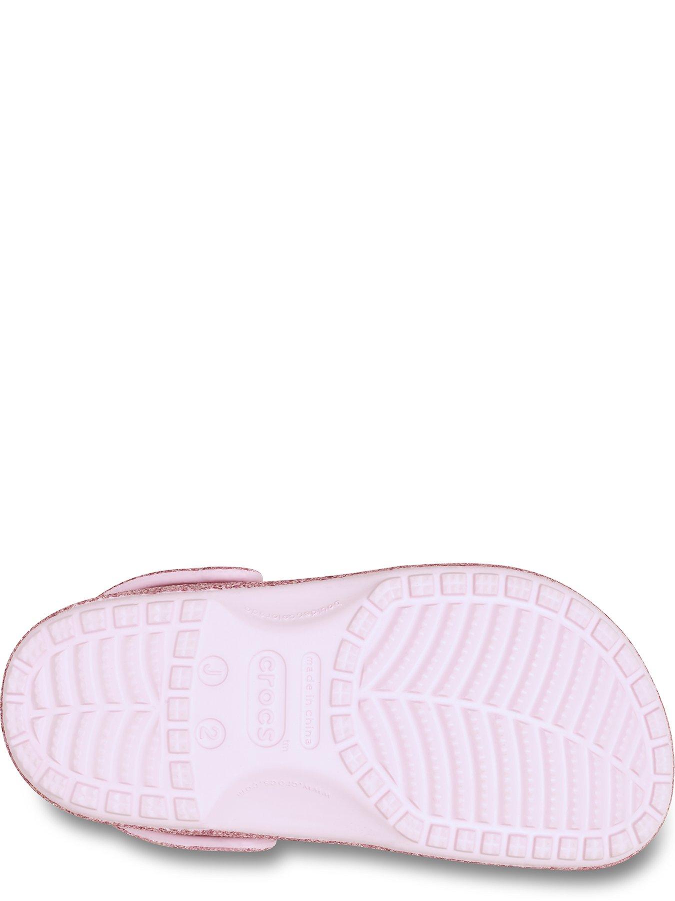 Image 5 of 7 of Crocs Junior Classic Chunky Glitter Clog - Pink Milk