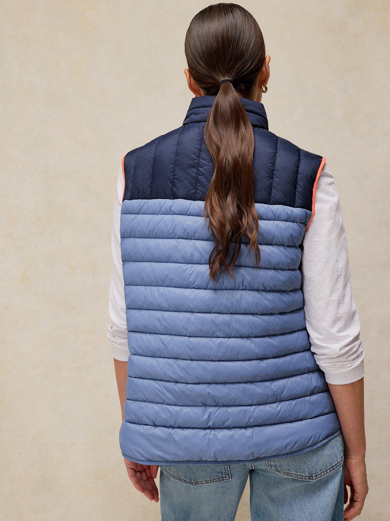 Image 2 of 6 of White Stuff Rhea Quilted Gilet - Blue