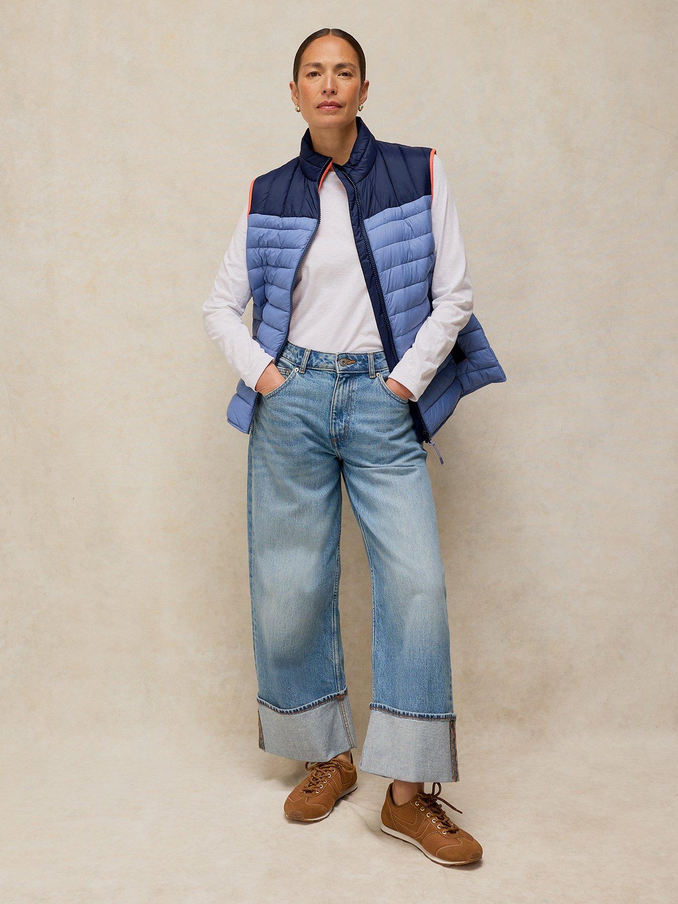 Image 3 of 6 of White Stuff Rhea Quilted Gilet - Blue