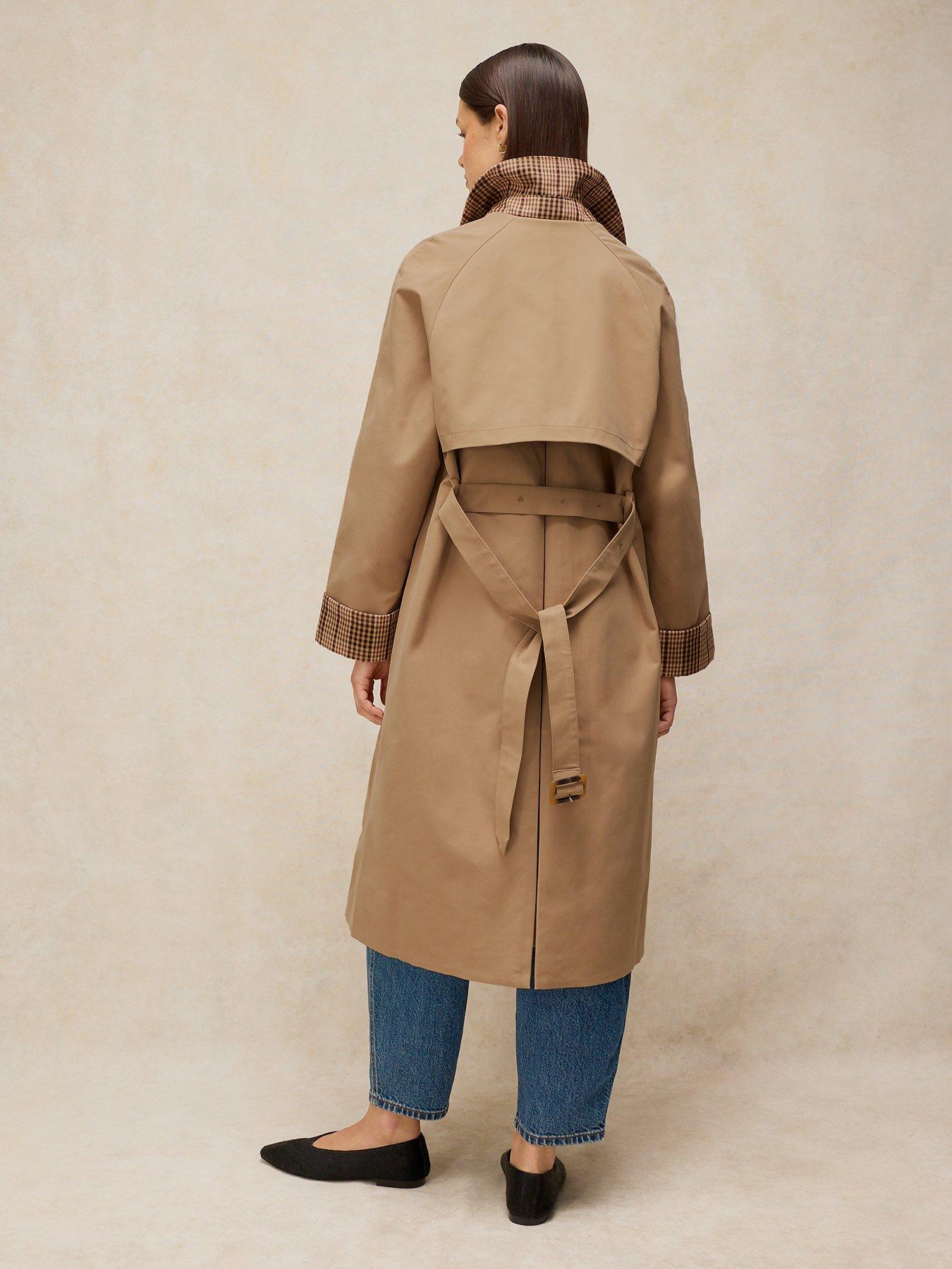 Image 2 of 6 of White Stuff Cole Trench Coat - Brown