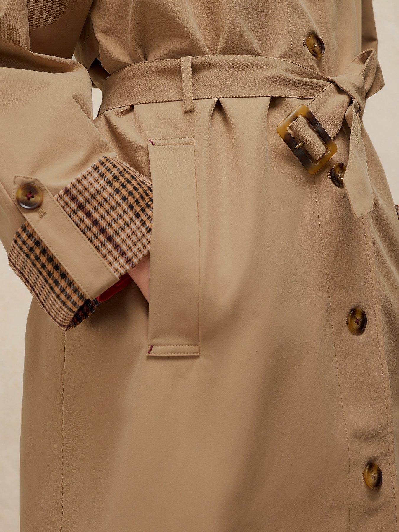 Image 4 of 6 of White Stuff Cole Trench Coat - Brown