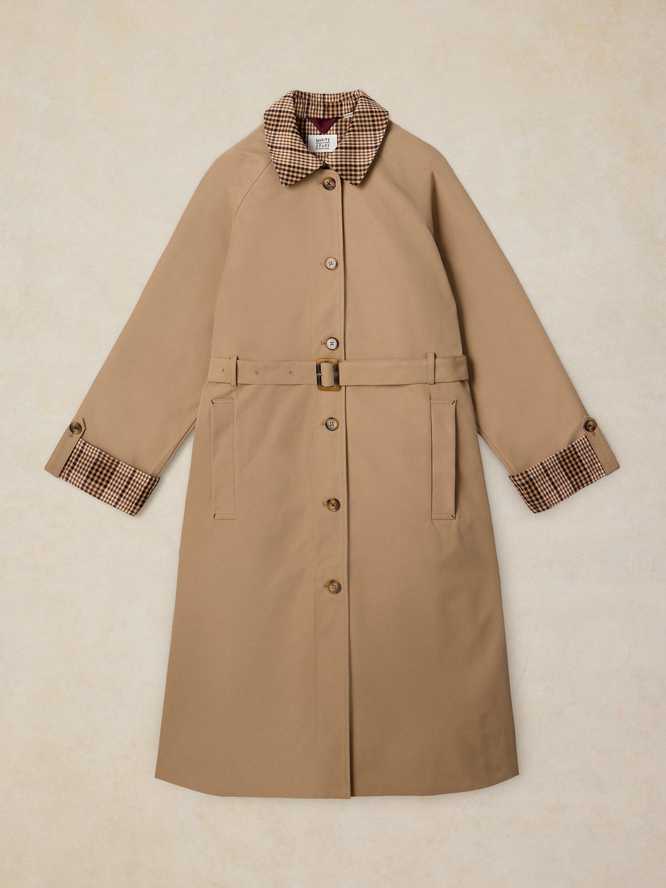 Image 5 of 6 of White Stuff Cole Trench Coat - Brown
