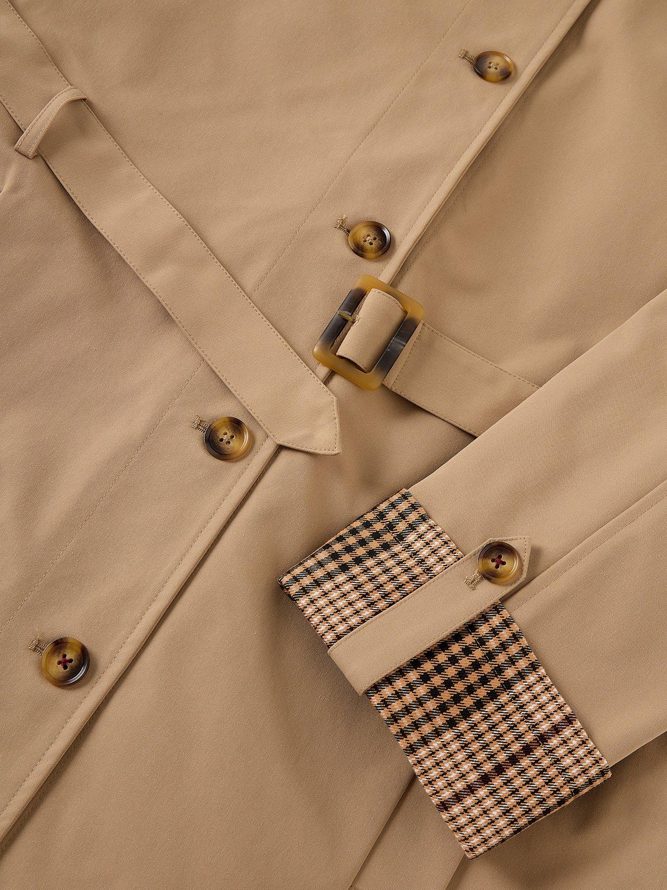 Image 6 of 6 of White Stuff Cole Trench Coat - Brown