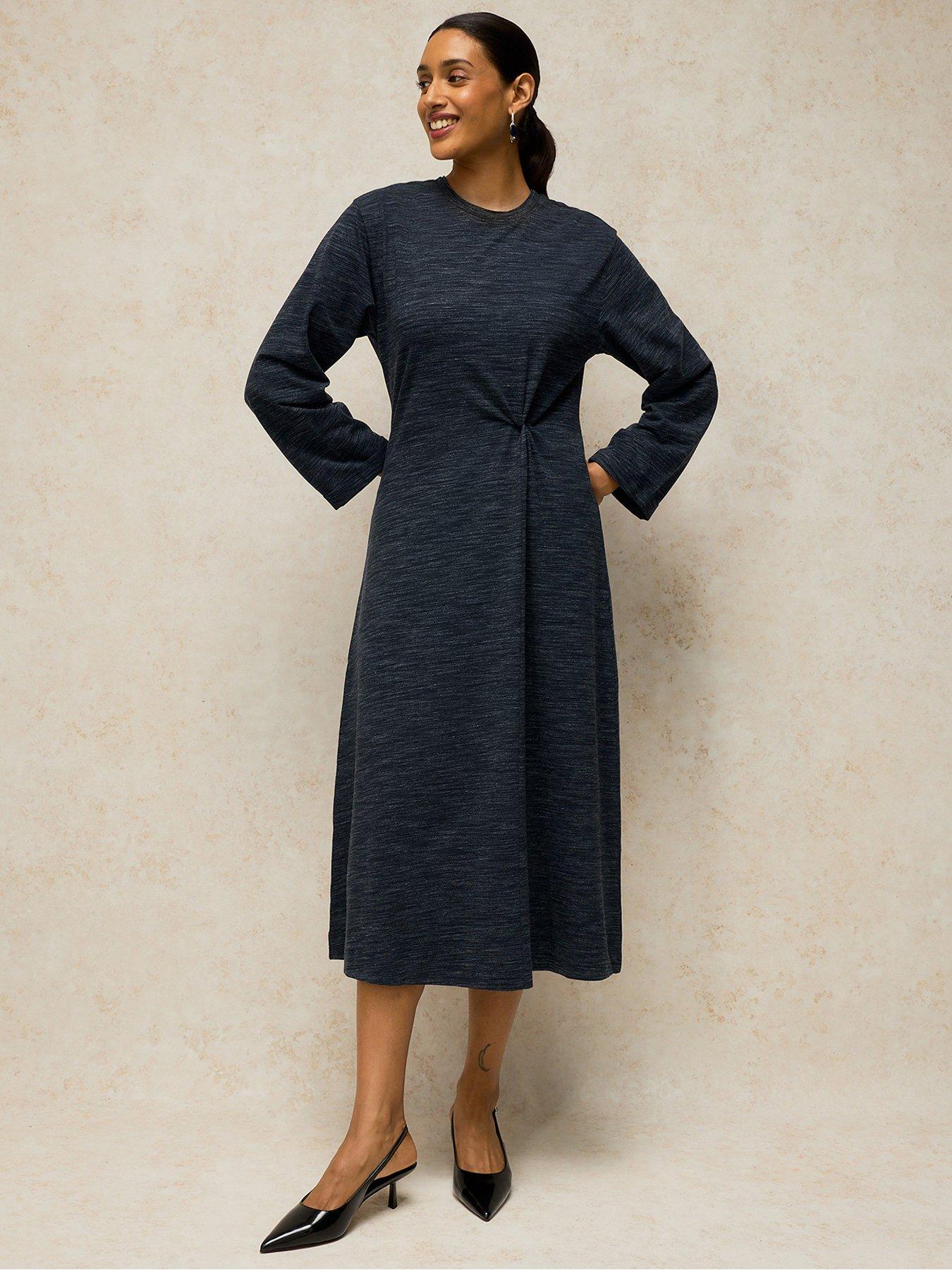 White Stuff Gracie Twist Dress - Blue